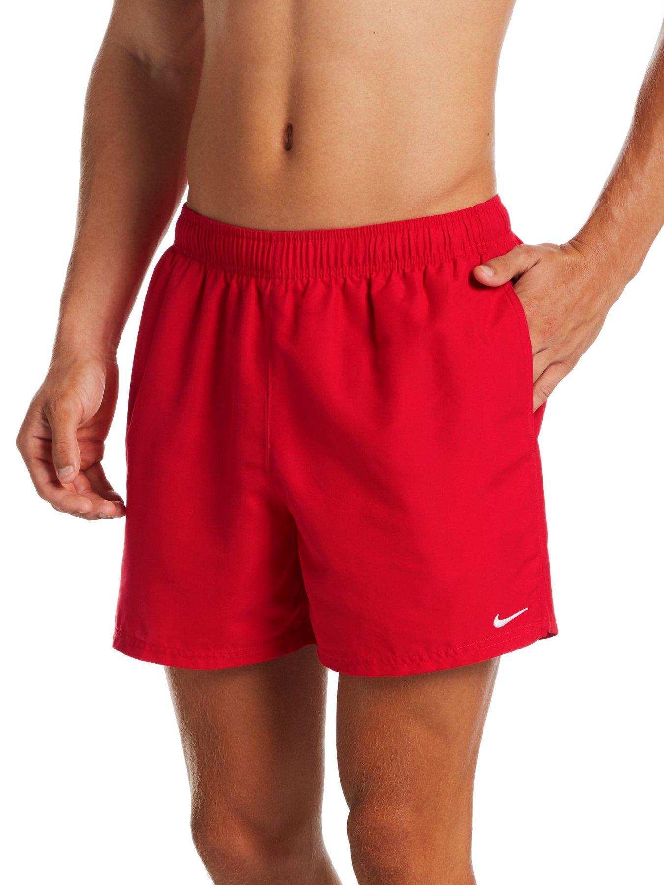 undefined 5 Inch Essential Lap Volley Shorts - Red
