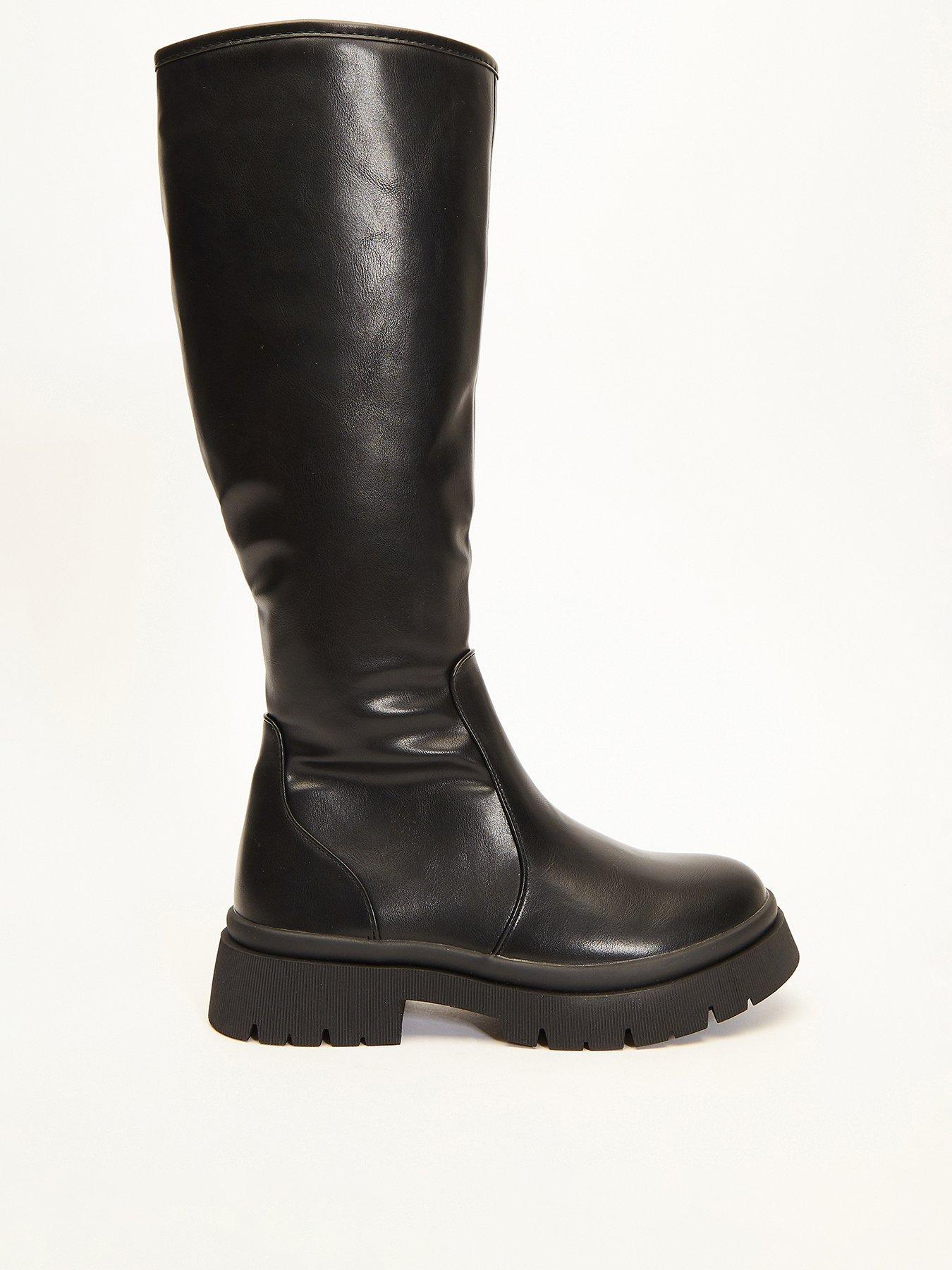 Quiz knee hot sale high boots