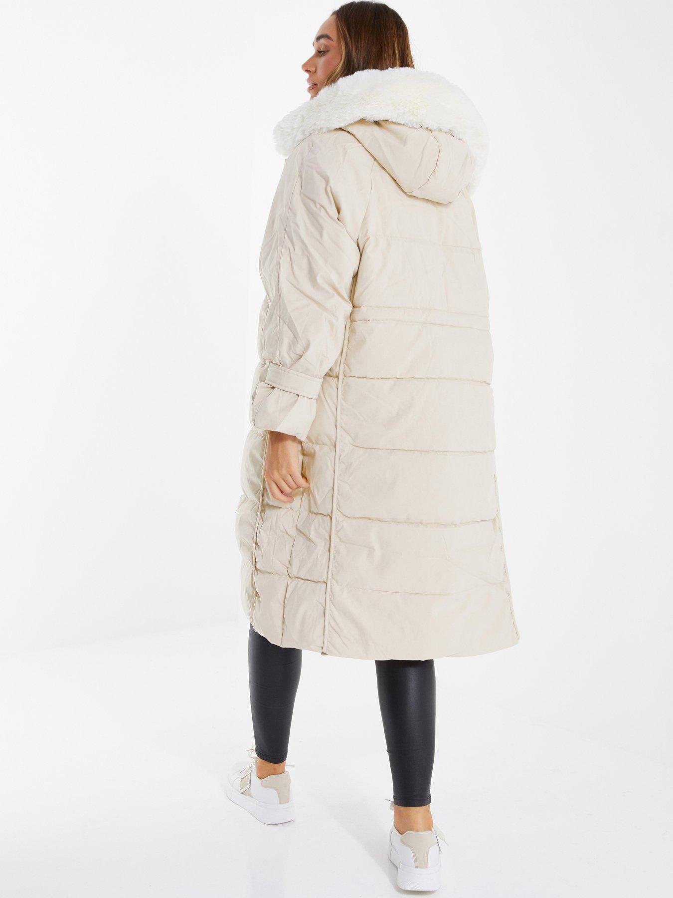 quiz long padded coat