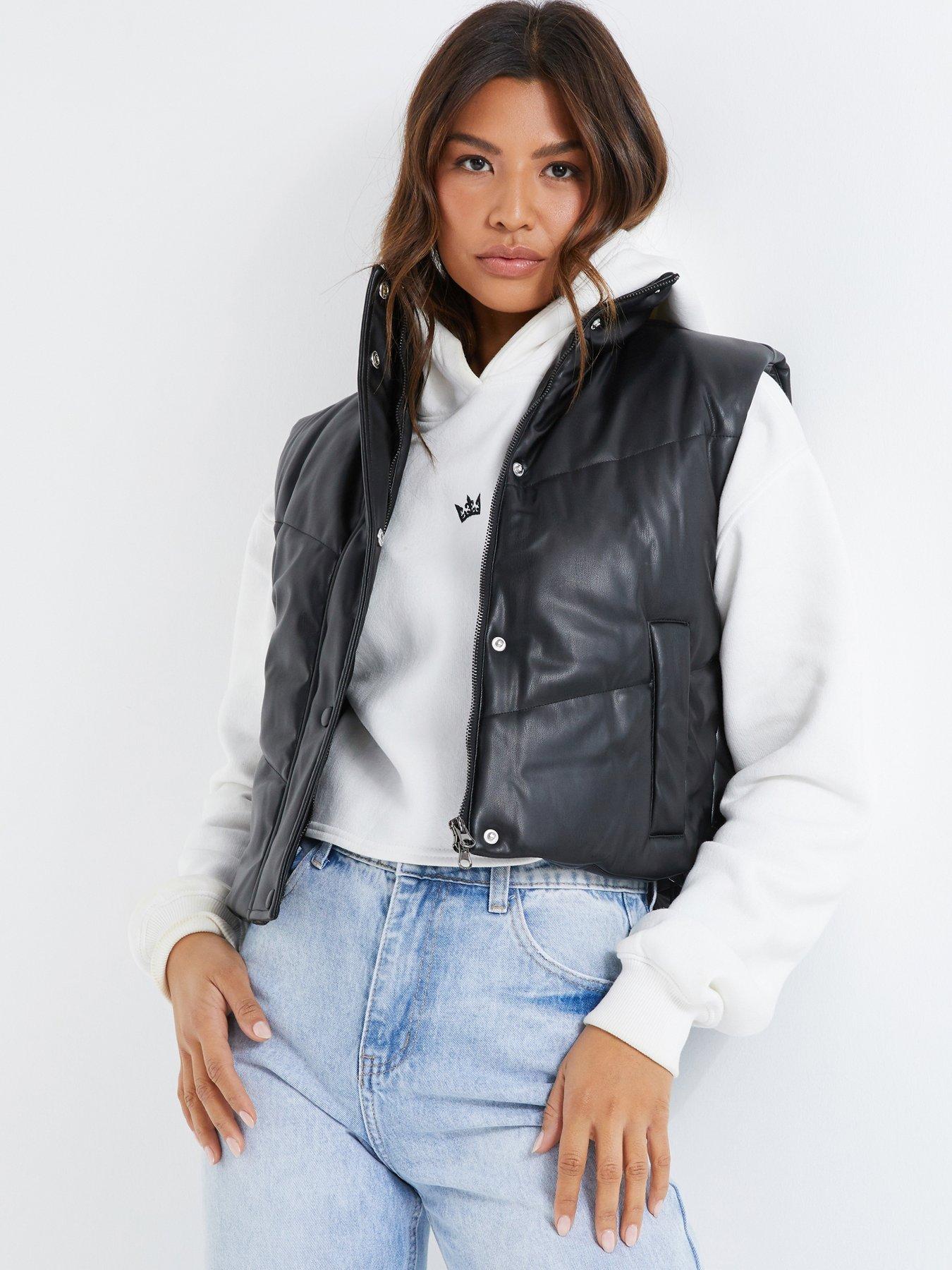 Leather gilet outlet womens