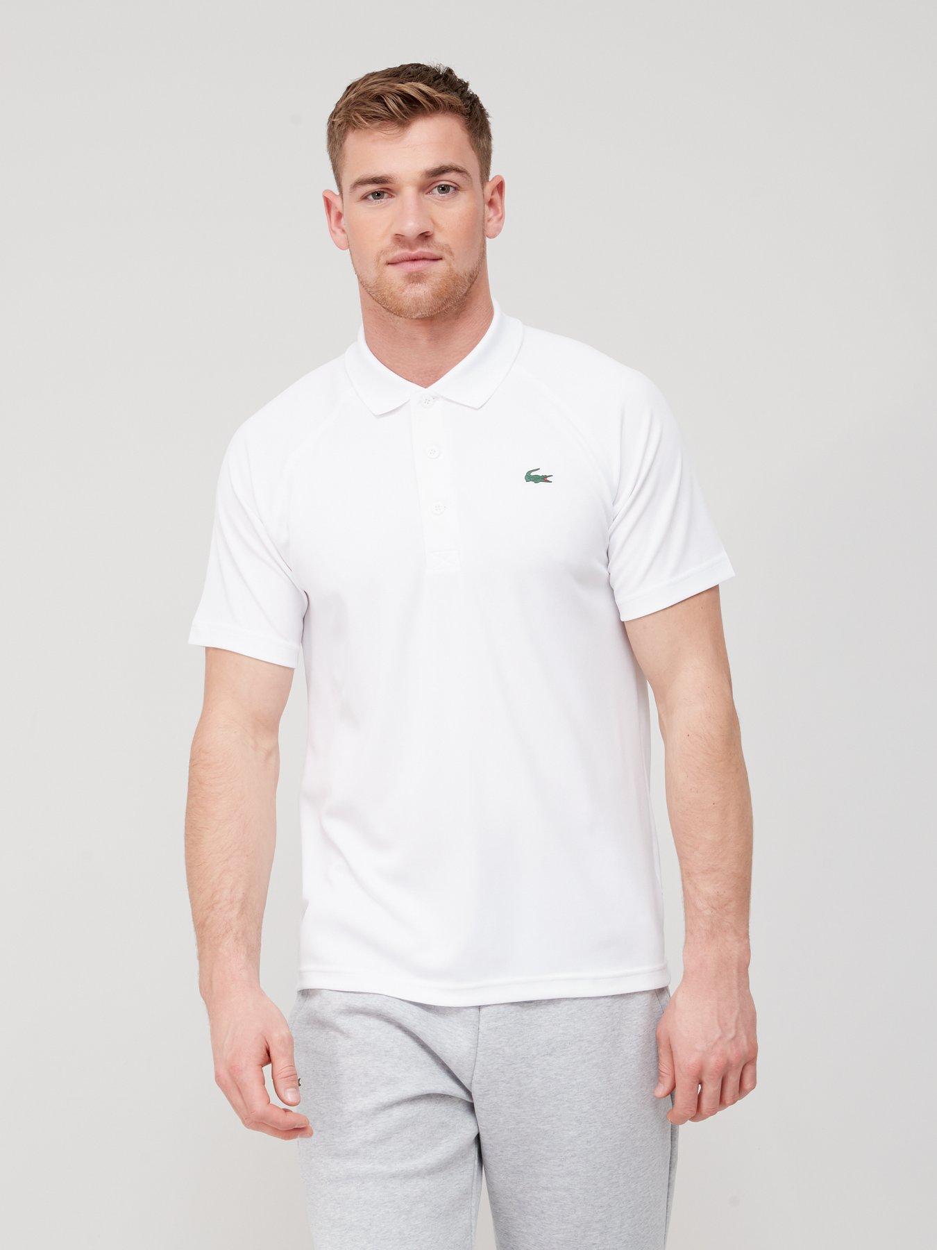 Lacoste Core Performance Polo Shirt - White | very.co.uk