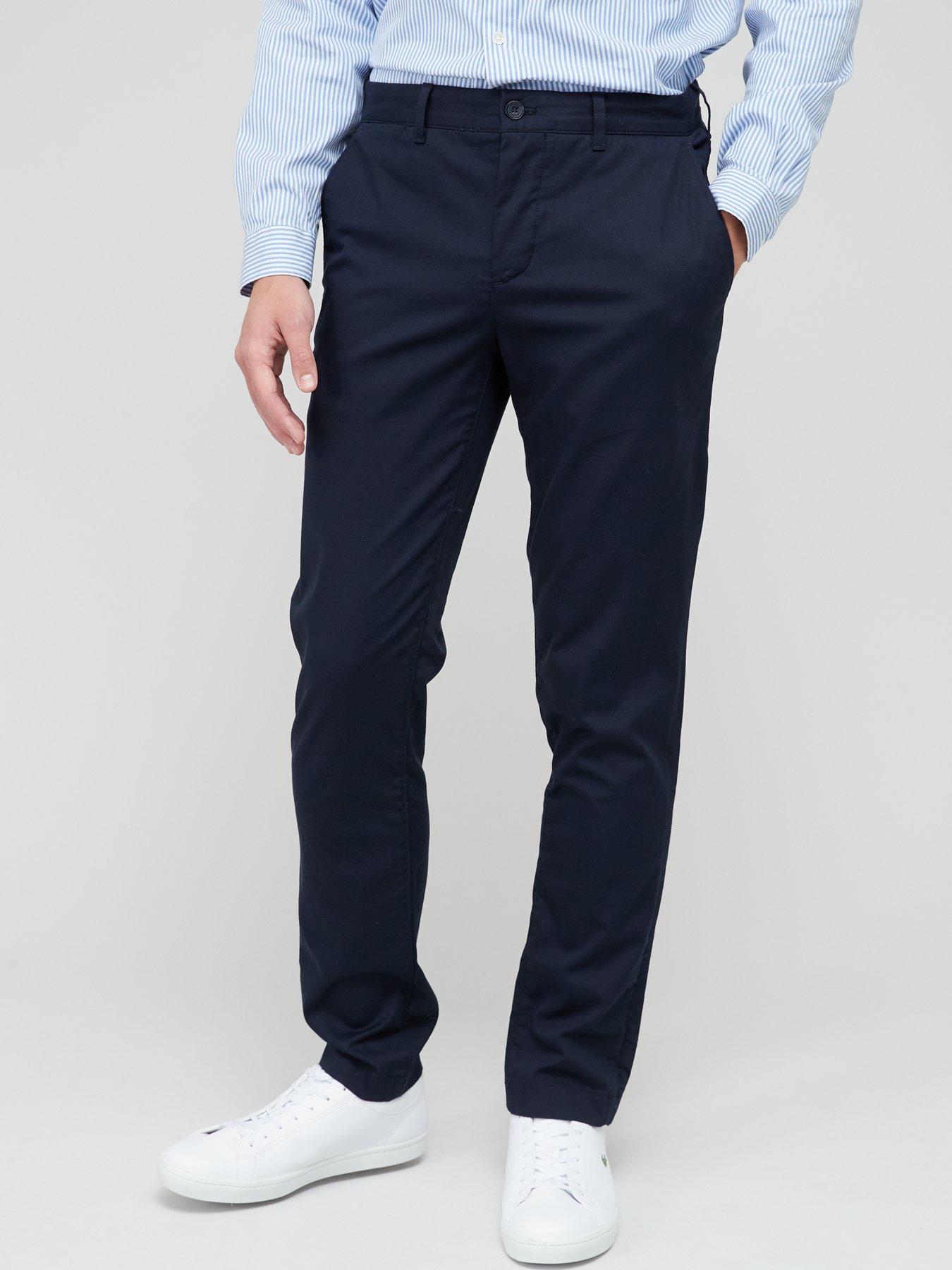 Lacoste Classic Slim Fit Stretch Cotton Chinos - Navy | very.co.uk