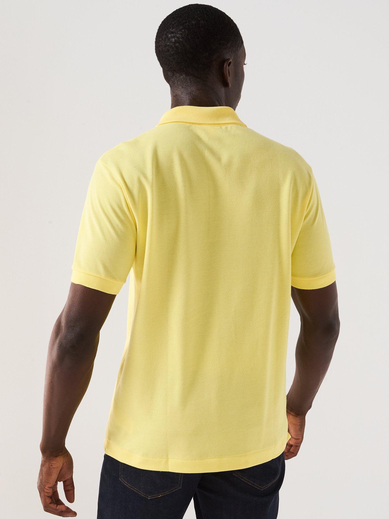 Image 2 of 5 of Lacoste L12.12 Classic Fit Piqu&eacute; Polo Shirt - Yellow