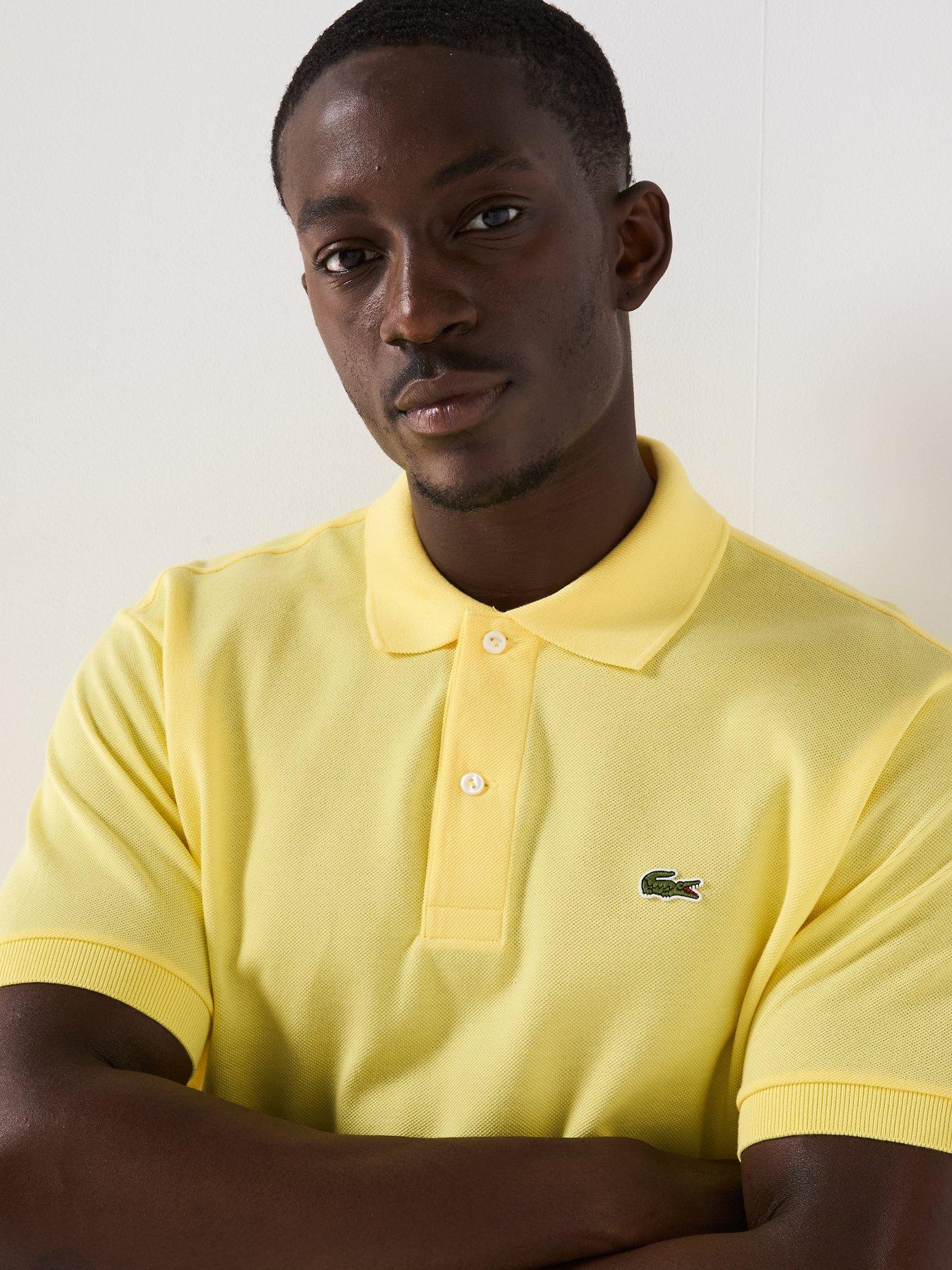 Image 4 of 5 of Lacoste L12.12 Classic Fit Piqu&eacute; Polo Shirt - Yellow