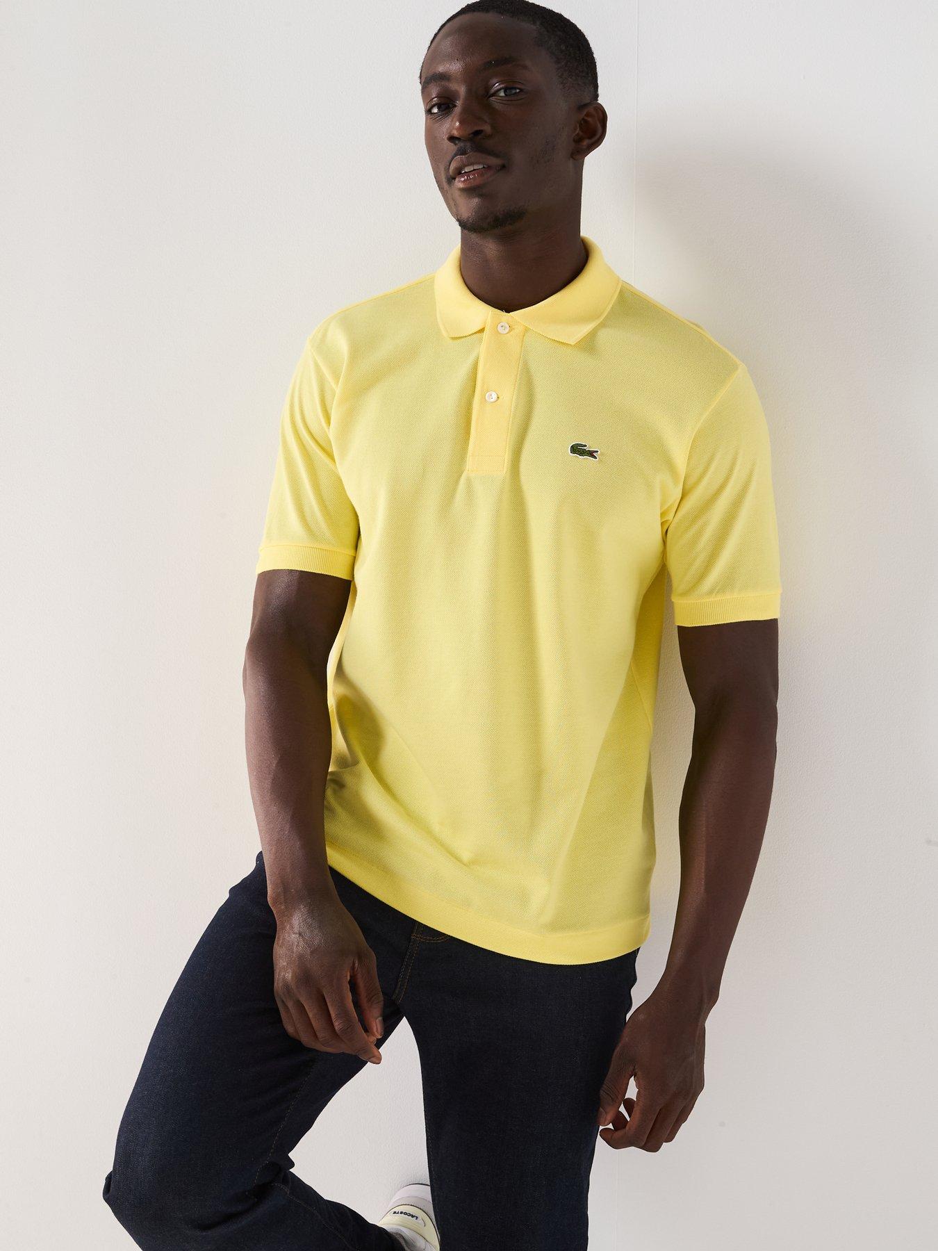 Image 5 of 5 of Lacoste L12.12 Classic Fit Piqu&eacute; Polo Shirt - Yellow