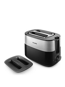 Product photograph of Philips Daily Collection Toaster from very.co.uk