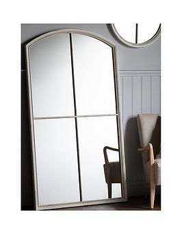 Product photograph of Gallery Soito Leaner Mirror - White from very.co.uk