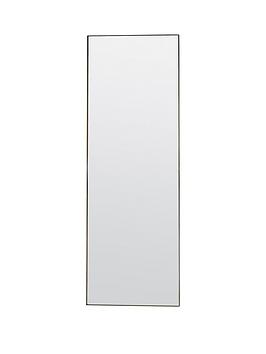 Product photograph of Gallery Zarza Leaner Mirror - Champagne from very.co.uk
