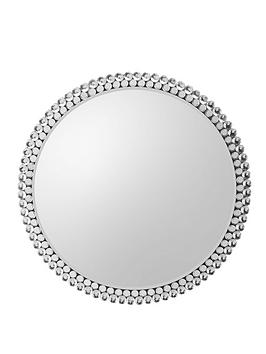 Product photograph of Gallery Lorca Round Mirror from very.co.uk