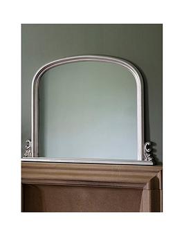 Product photograph of Gallery Aureil Mirror - Silver from very.co.uk