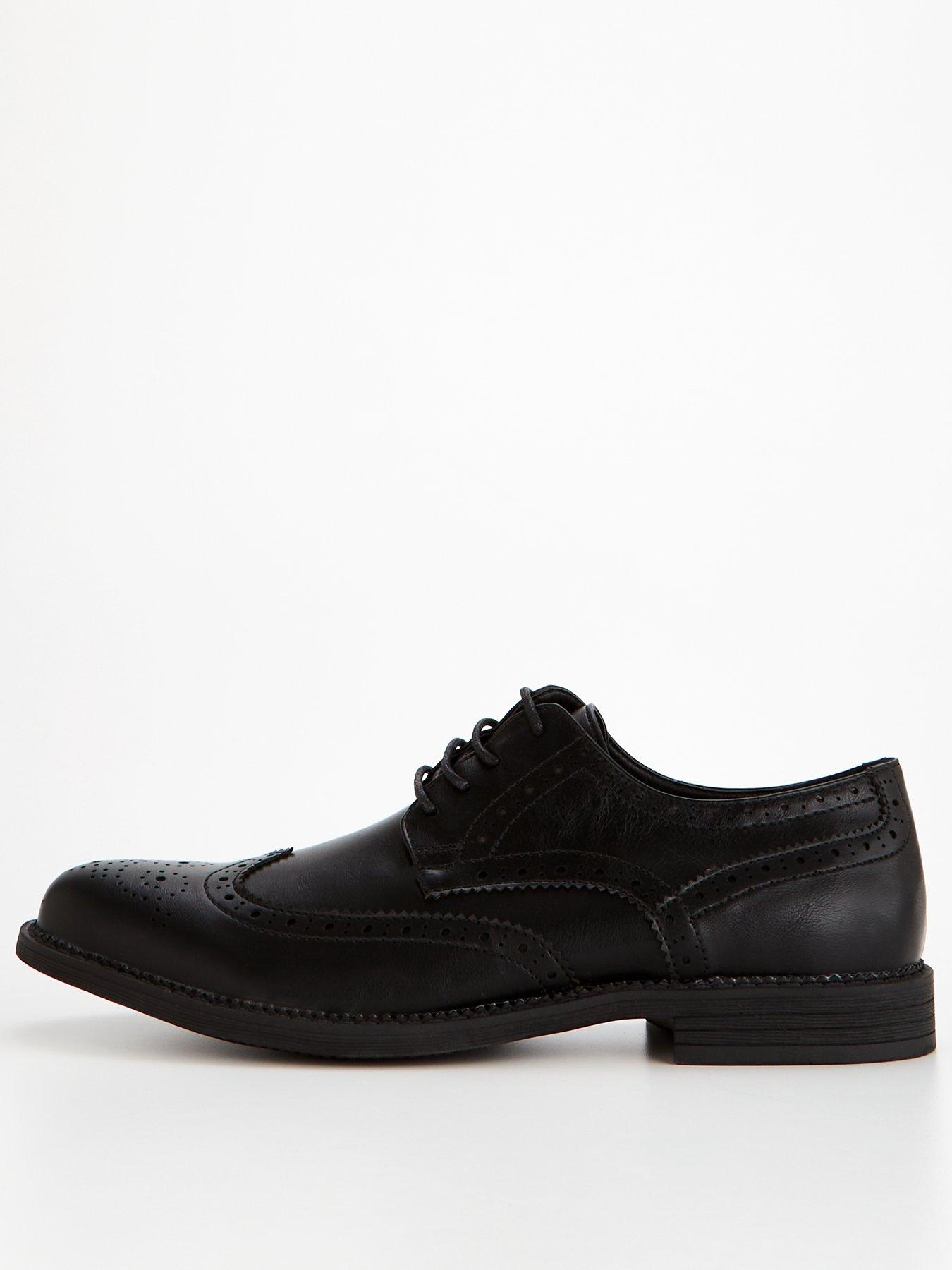 Image of Everyday Mens Formal Lace Up Brogue Shoe - Wide Fit