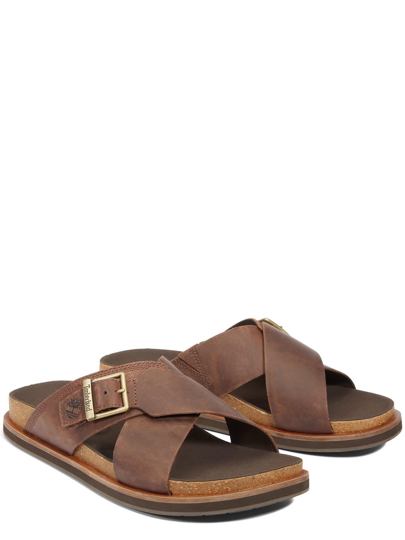 Amalfi Vibes Cross Slide Brown