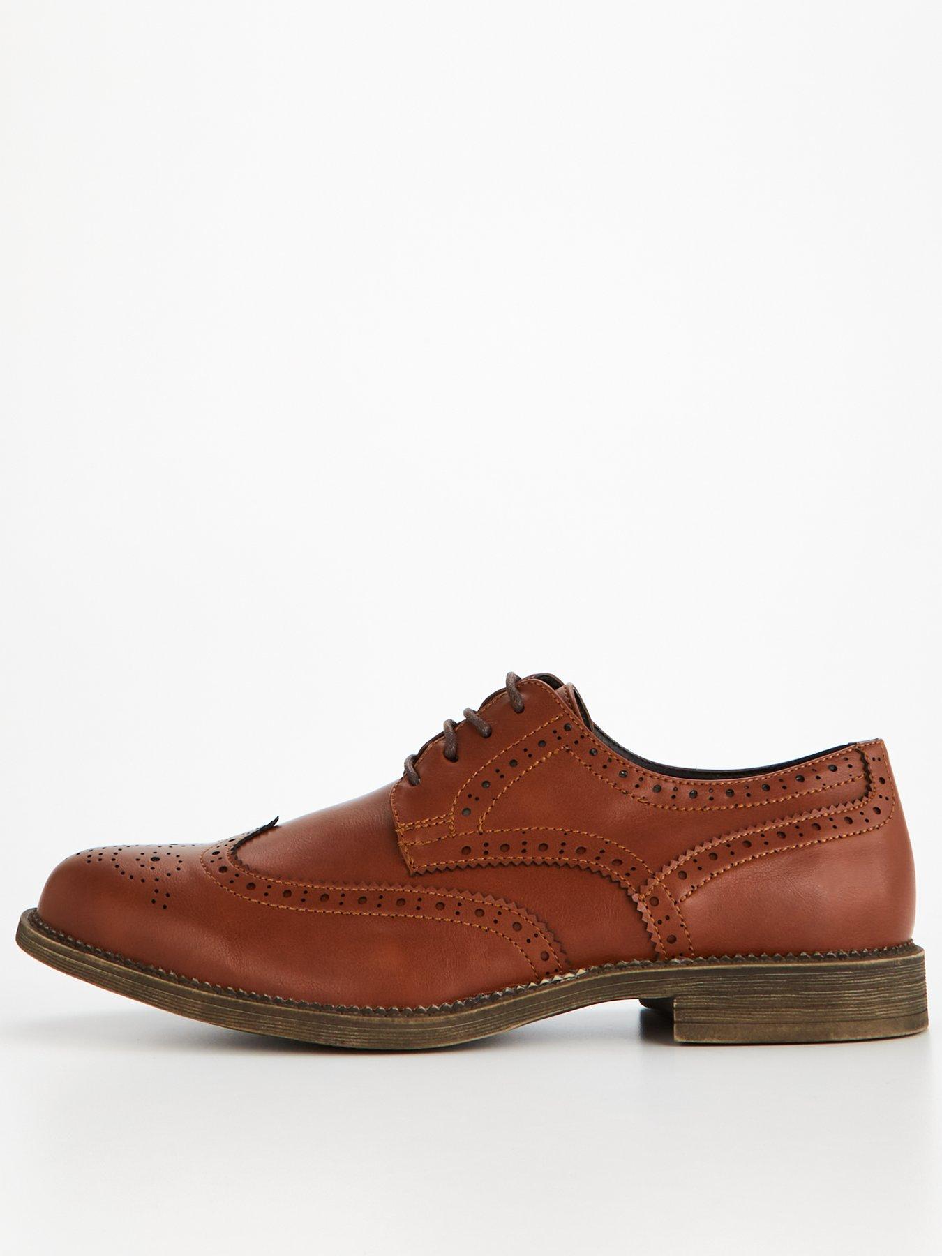 Image of Everyday Mens Formal Lace Up Brogue Shoe - Wide Fit
