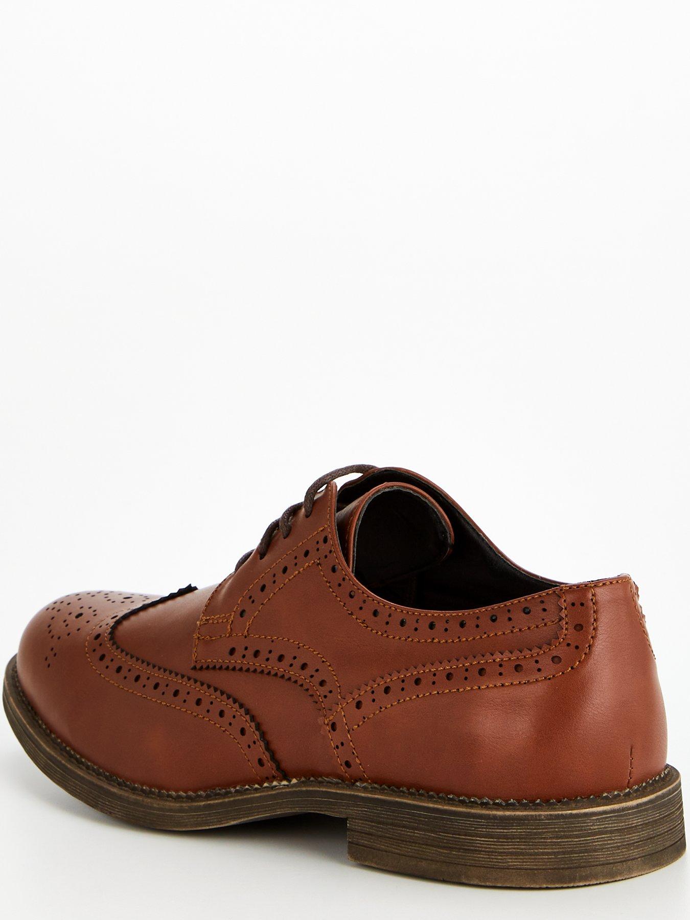 Mens wide fit brogue boots shop