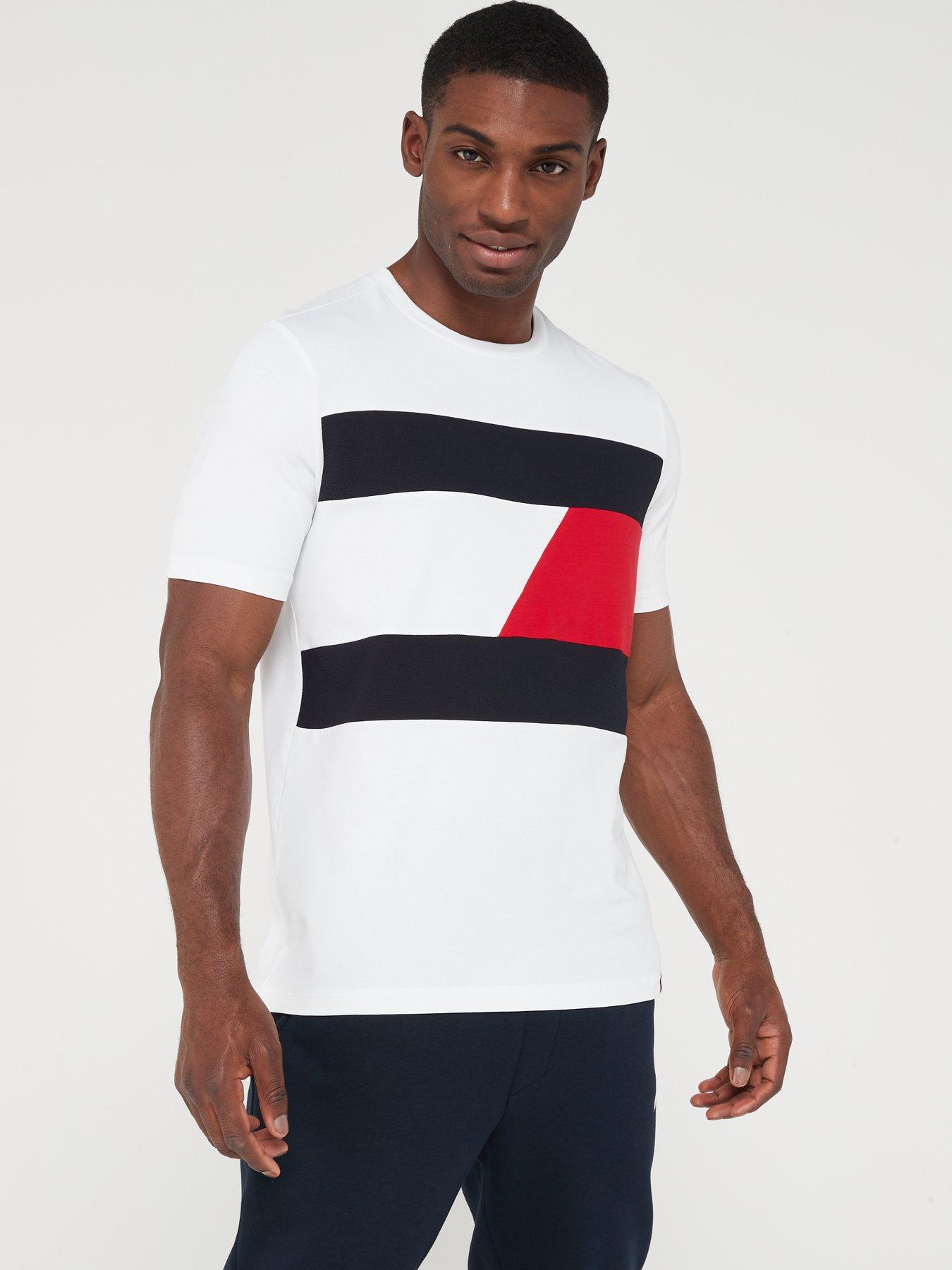 Tommy Sport Tommy Hilfiger Sport Graphic Logo SS T-Shirt - White