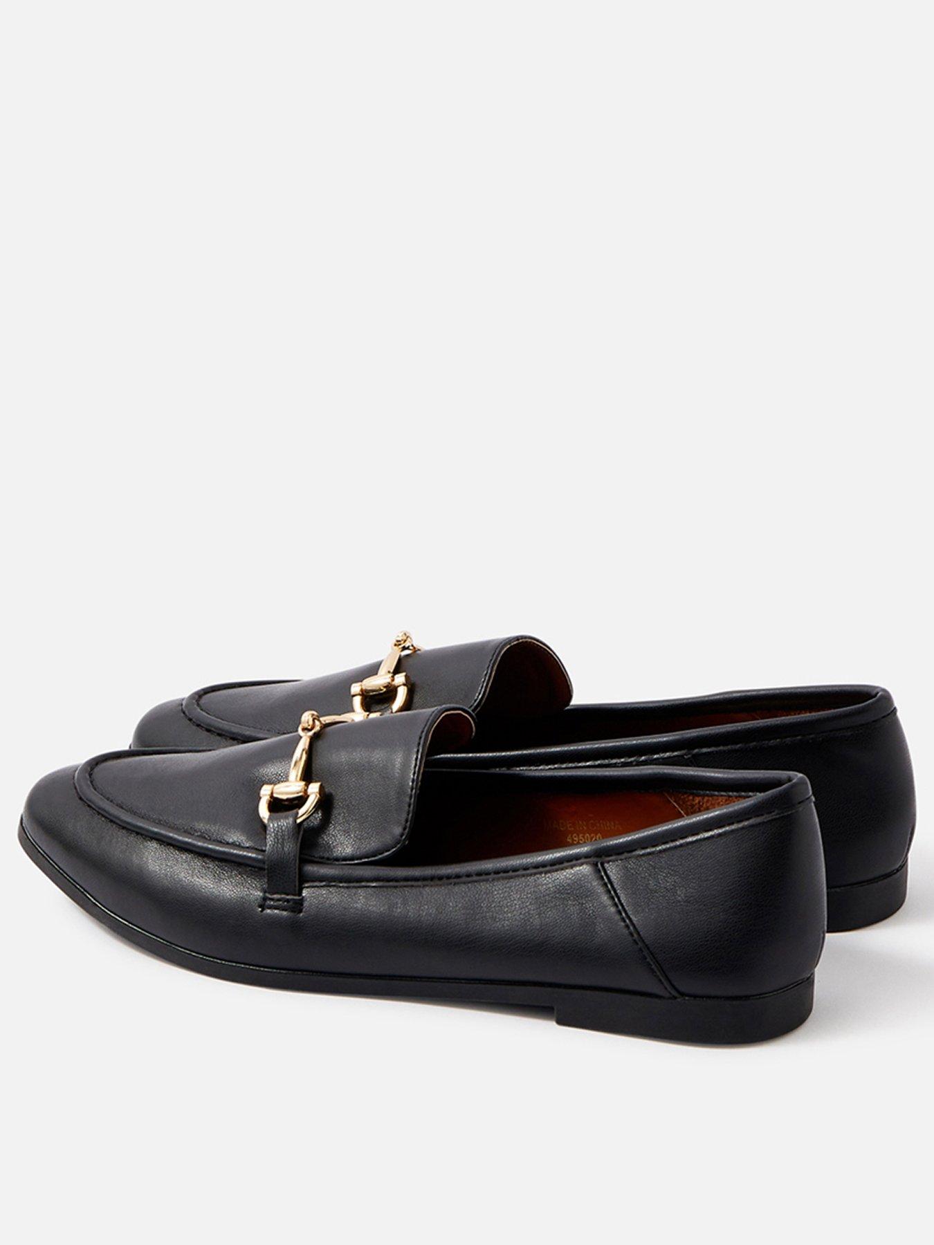 Image 2 of 4 of Accessorize Metal Bar Loafer - Black&nbsp;