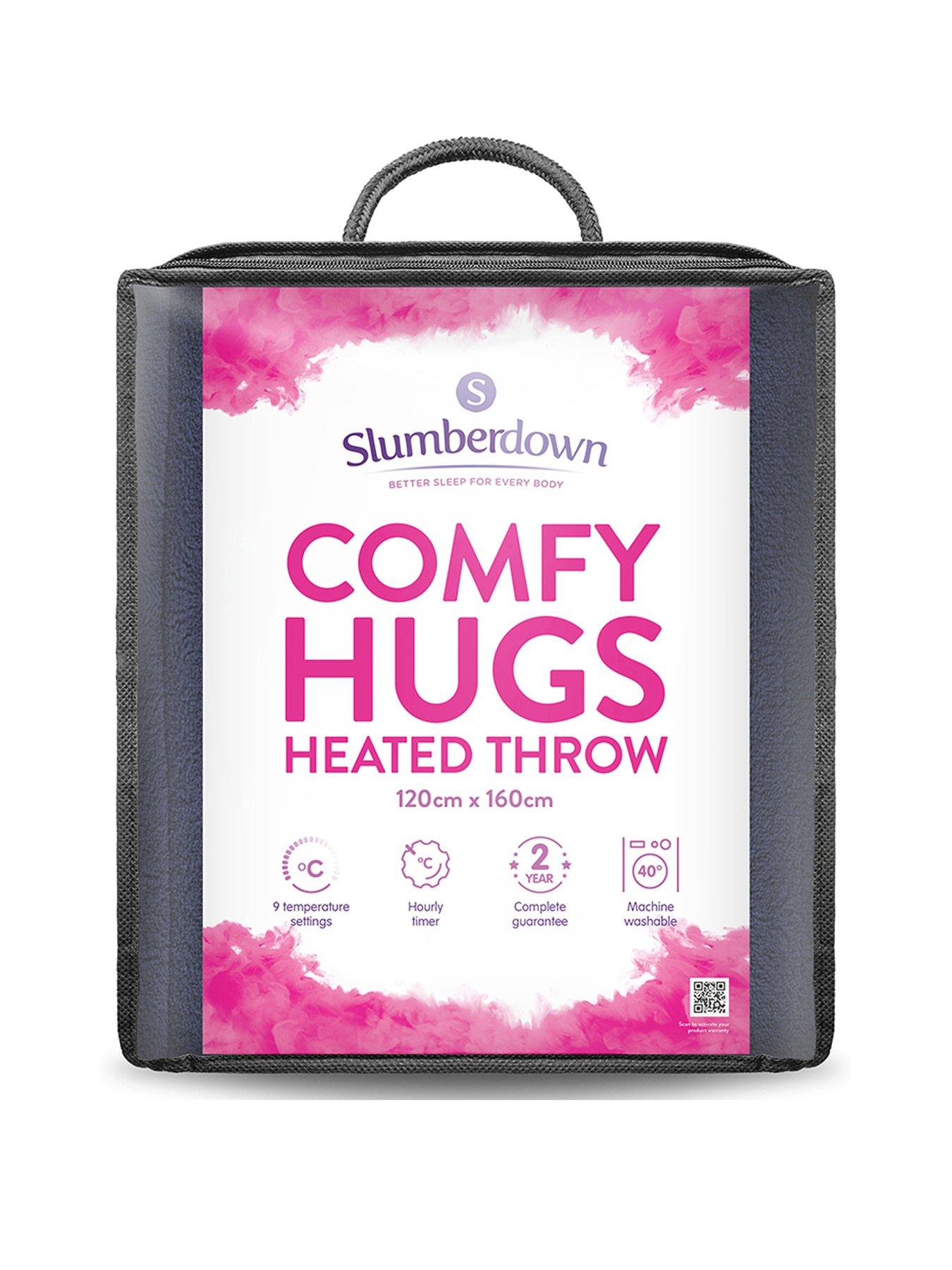 Slumberdown Comfy Hugs Heated Throw - Navy Blue