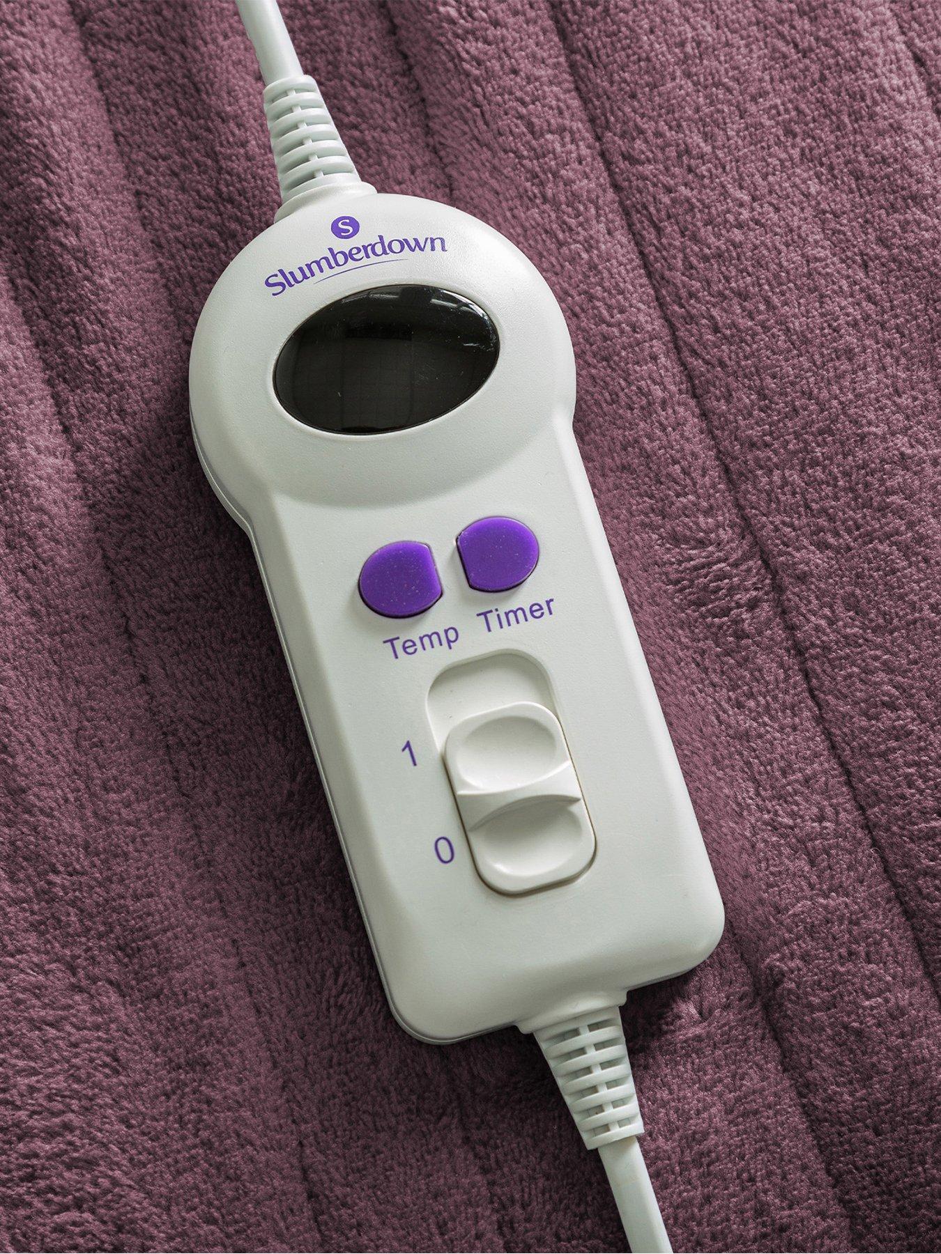 Image 4 of 6 of Slumberdown Comfy Hugs Heated Throw in Plum