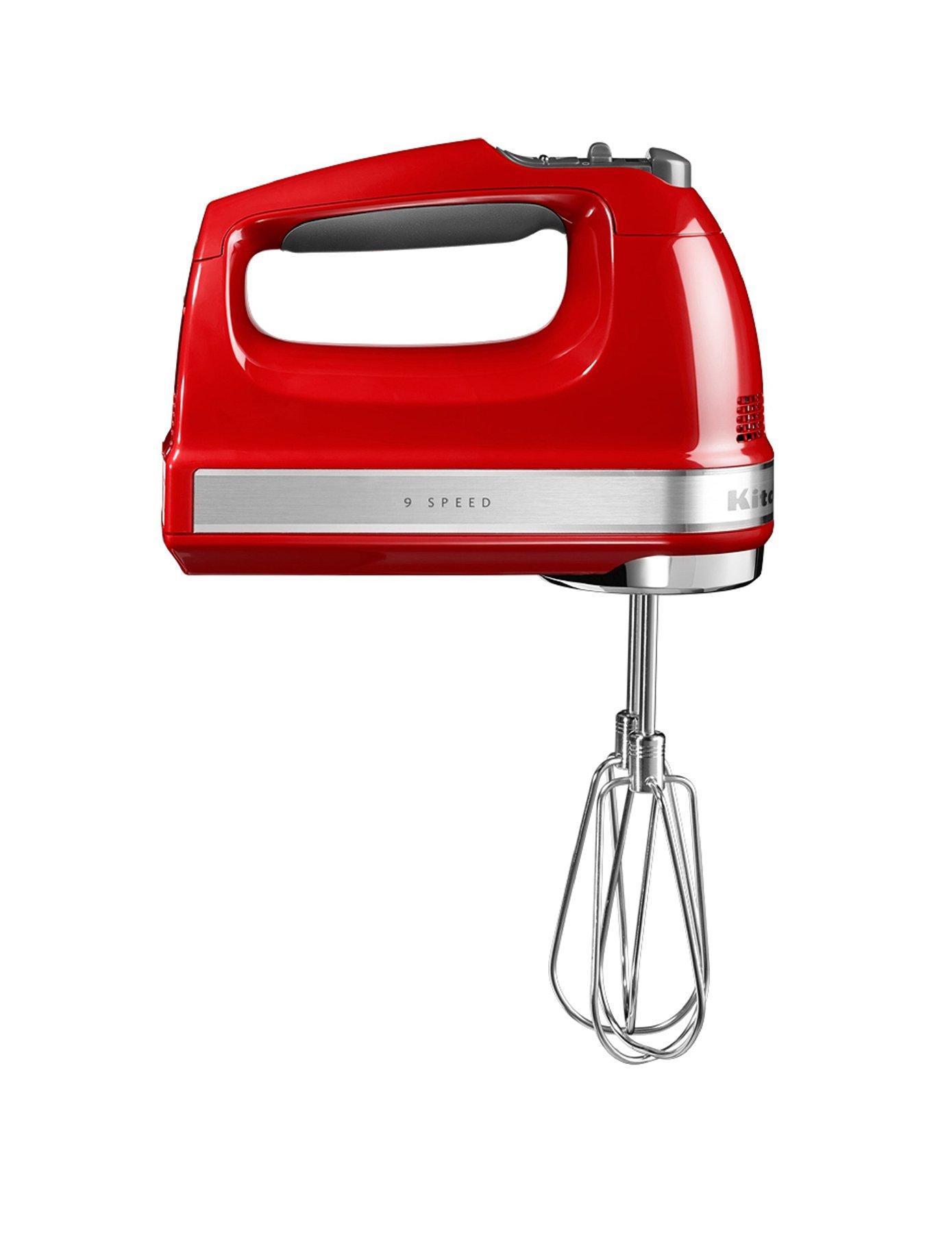 Product photograph of Kitchenaid 5khm9212ber Hand Mixer - Empire Red from very.co.uk