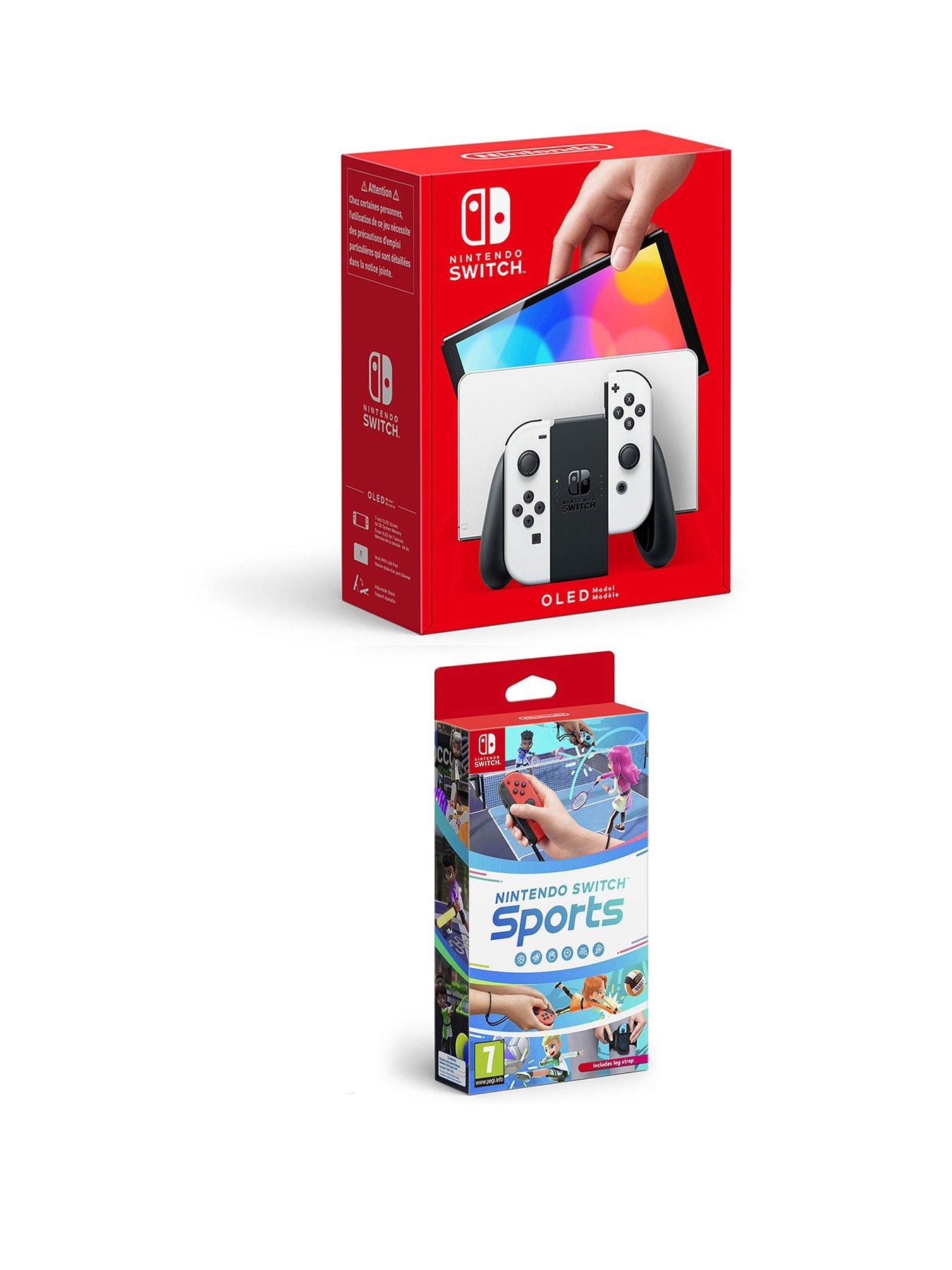 Nintendo Switch OLED White Console  &  Nintendo Switch Sports