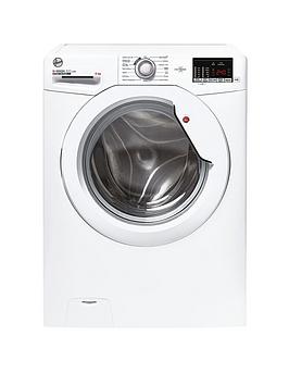 Product photograph of Hoover H-wash 300 H3w492de 9kg Load 1400 Spin Freestanding Washing Machine - White from very.co.uk