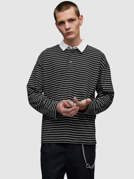 allsaints-ave-stripe-long-sleeve-polo-shirt-blackwhite