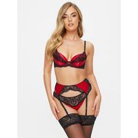 The Infatuation Padded Plunge Bra - Bright Red