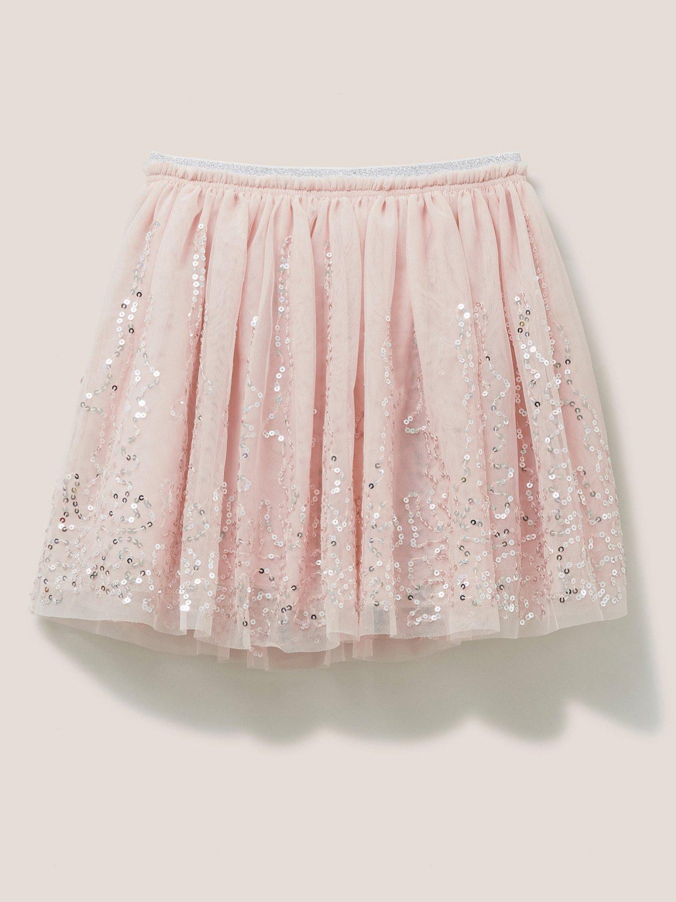 White Stuff Girls Fiona Tulle Skirt - Mid Pink | very.co.uk