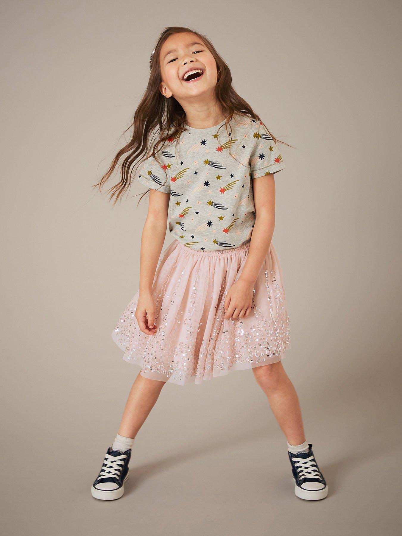 White Stuff Girls Fiona Tulle Skirt - Mid Pink | very.co.uk