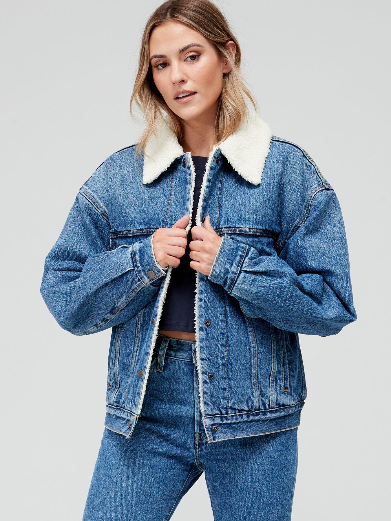 Levi's 90S Sherpa Trucker Jacket - After School Sitcom - Blue 