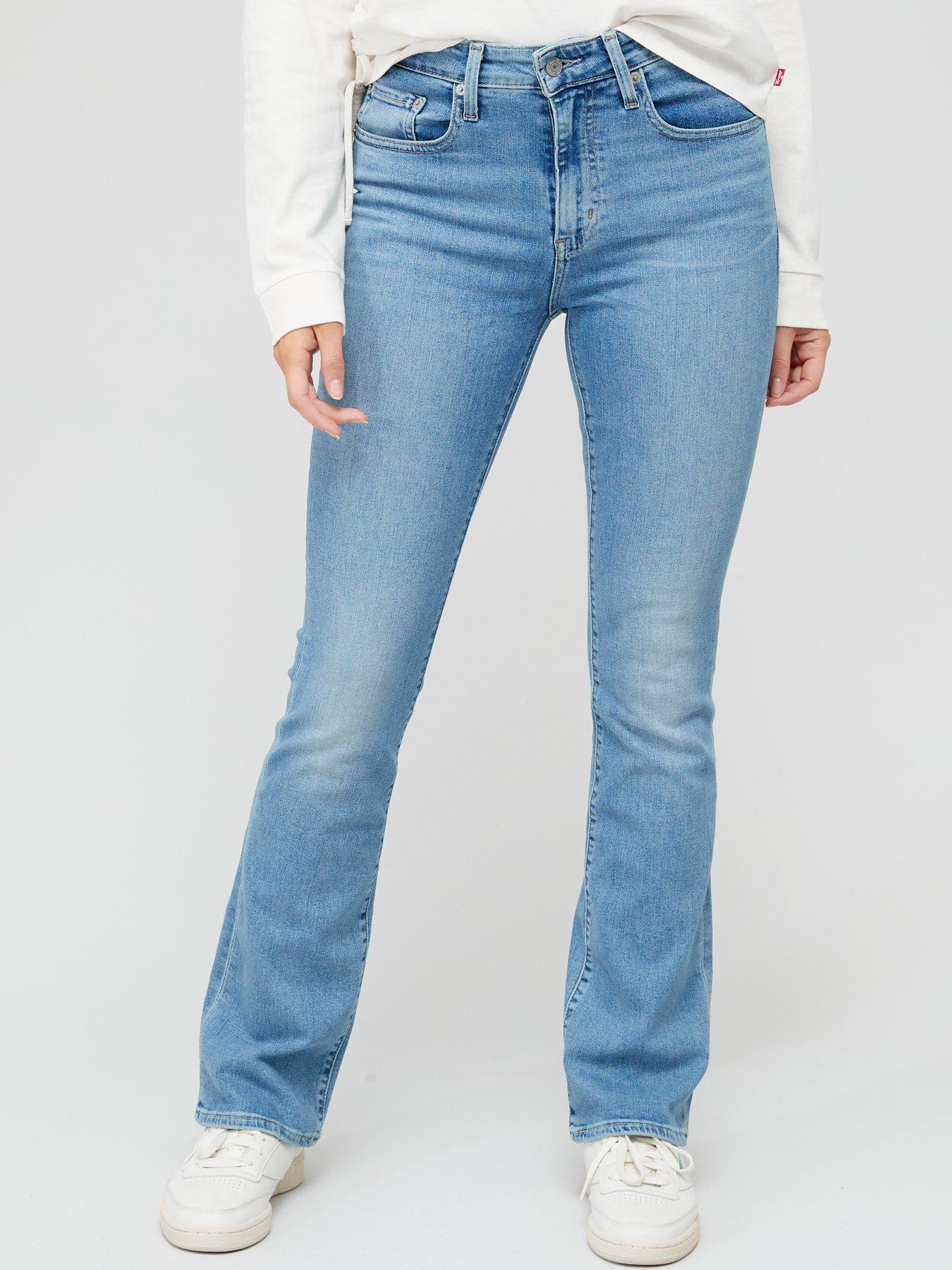 undefined 725 High-rise Bootcut Jeans - Blue Wave Light
