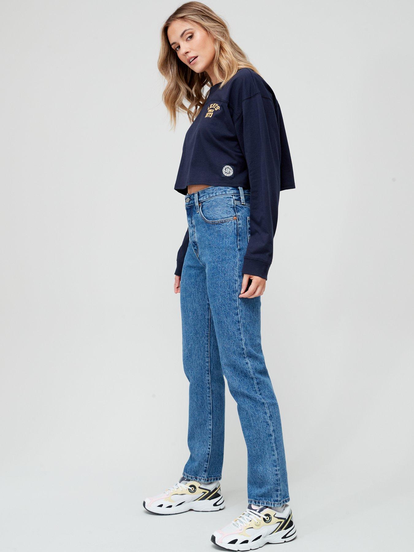 Levi's wedgie high rise shop jeans turn to stone