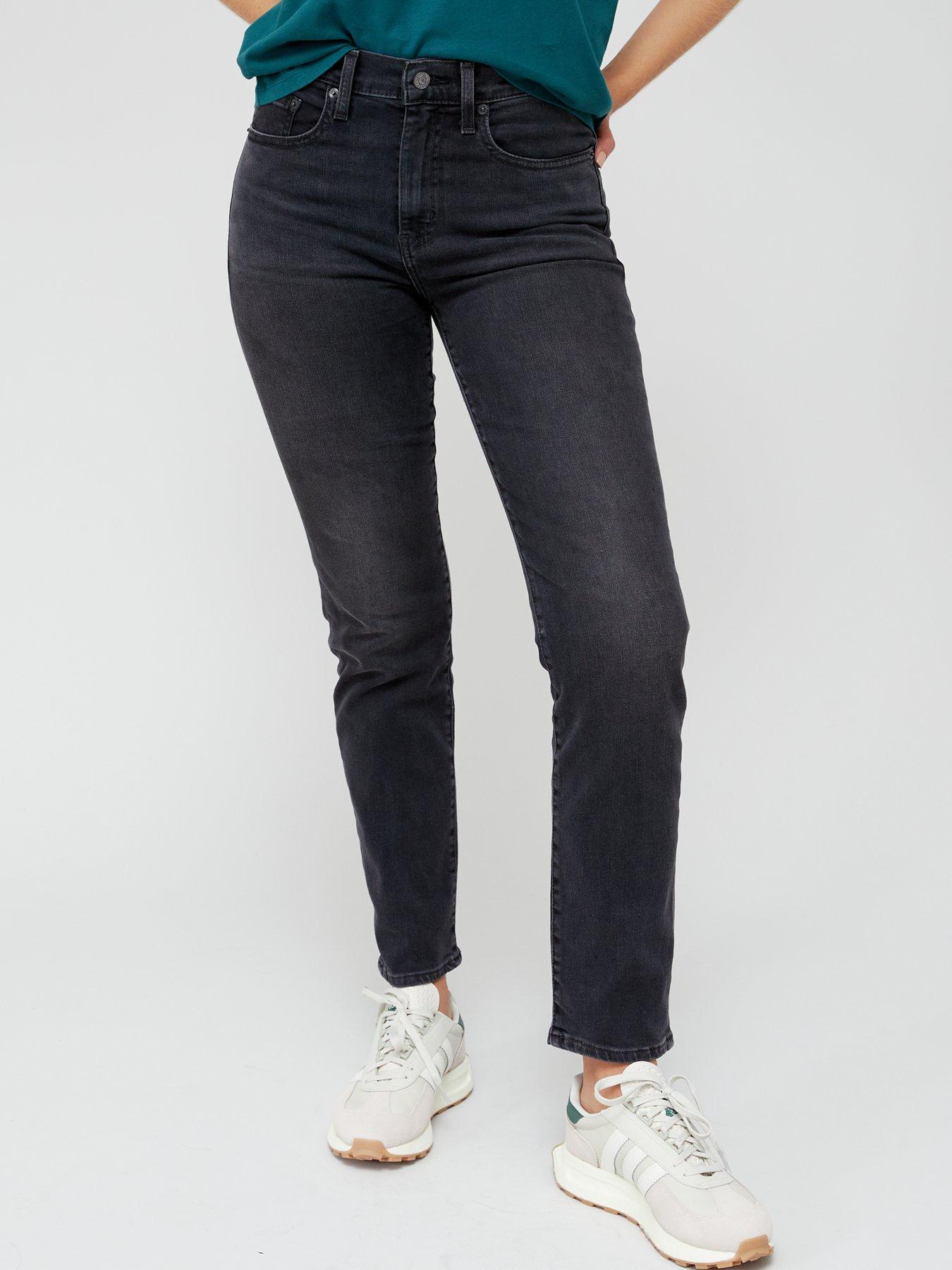 724™ High Rise Straight Jeans - Black