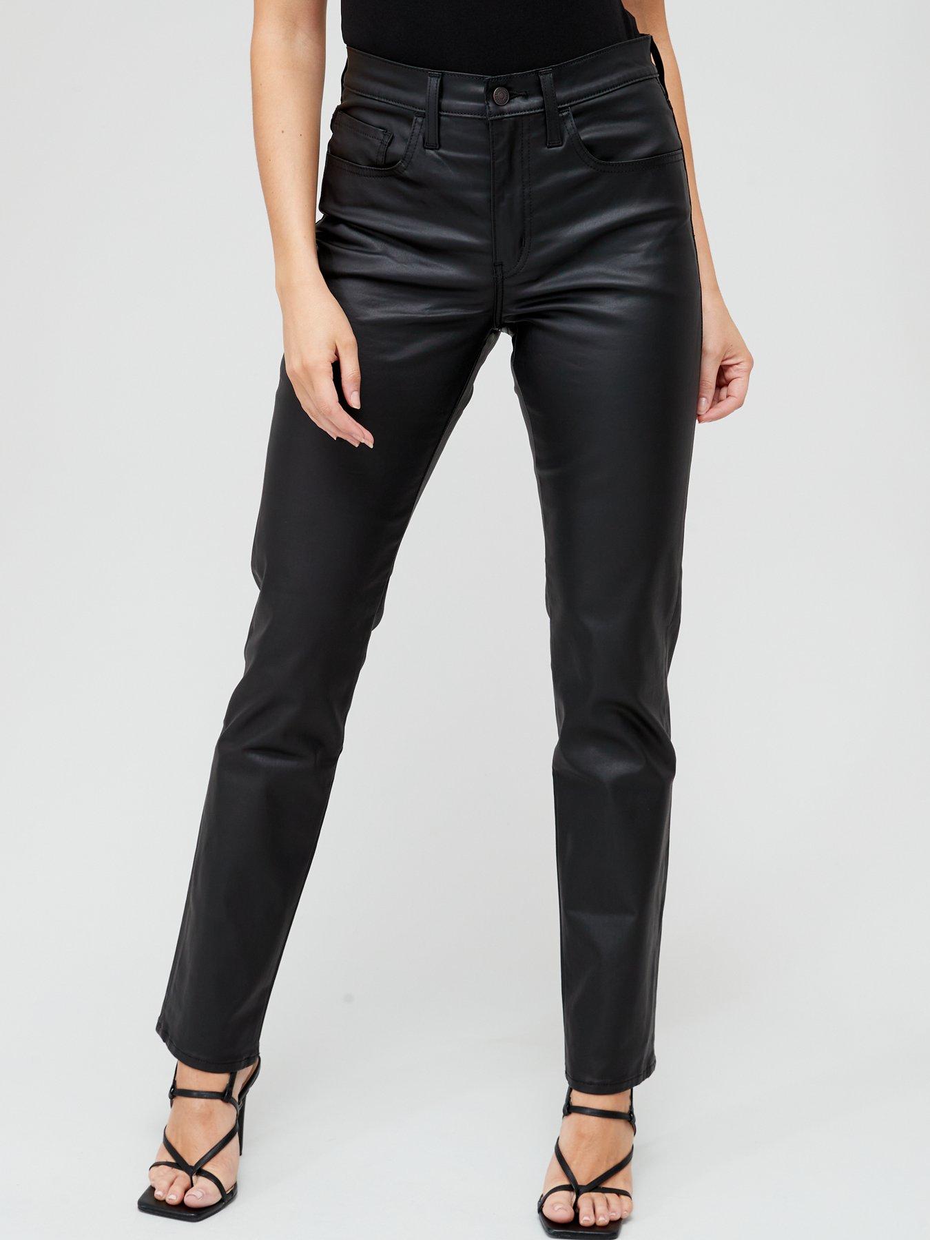 724 Coated Straight Jean - Shine Like A Diamond - Black