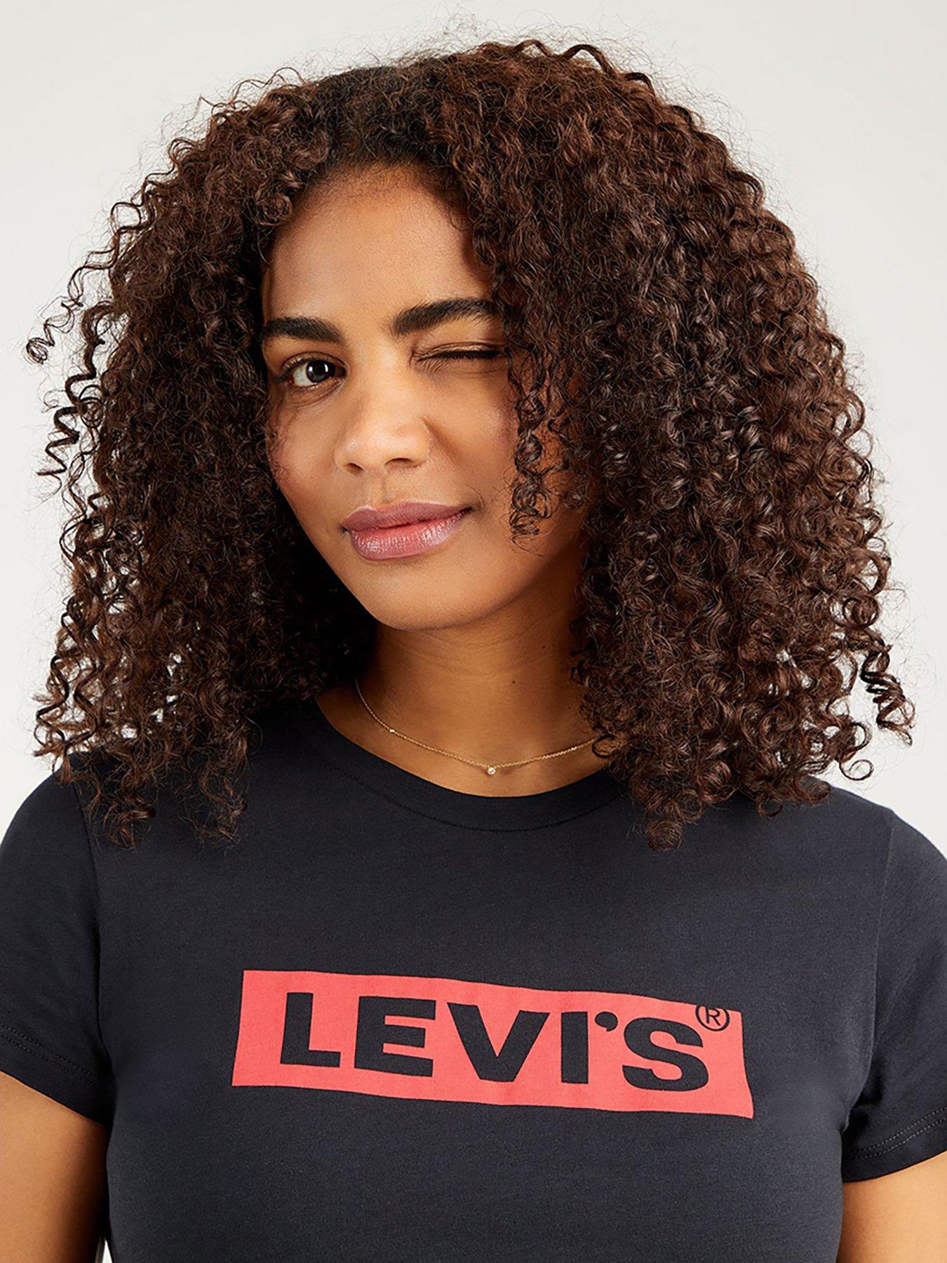 Levi's® Women's Long Sleeve Perfect T-Shirt - Caviar - Black