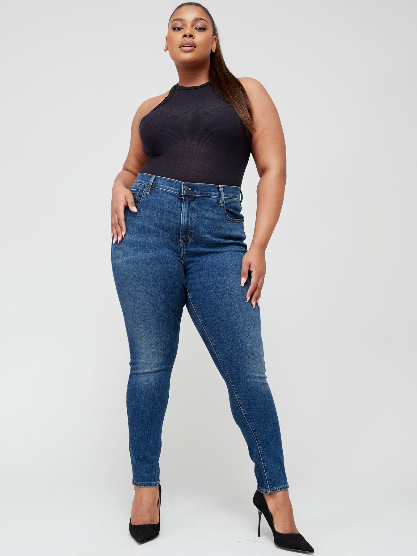 Levis jeans clearance plus women's sizes