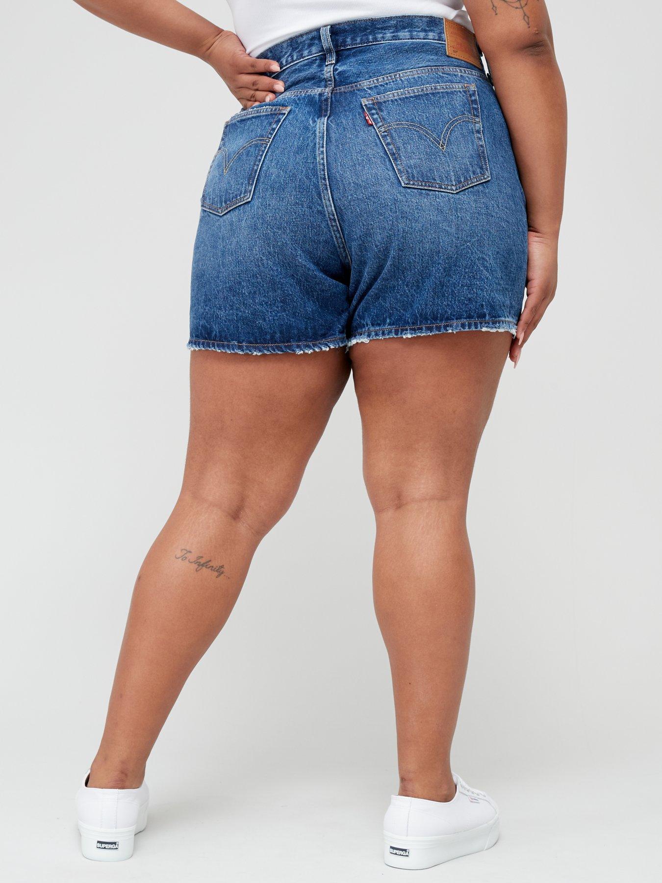 Levi's plus size 2025 high waisted shorts