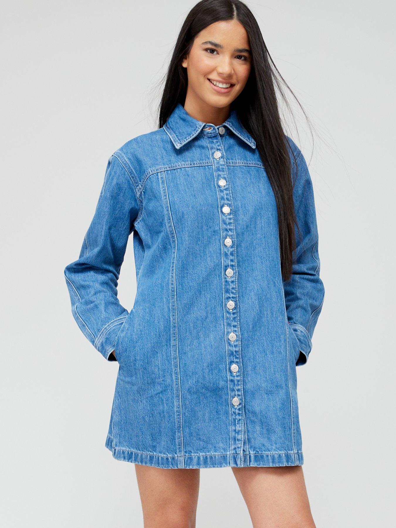 Levi s Shay Denim Dress Old 517 Blue X Very