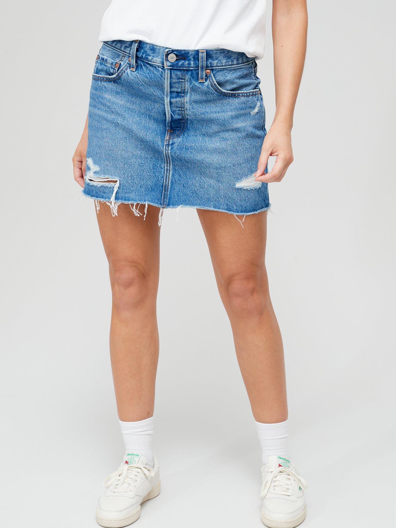 Levi's high hotsell rise iconic skirt