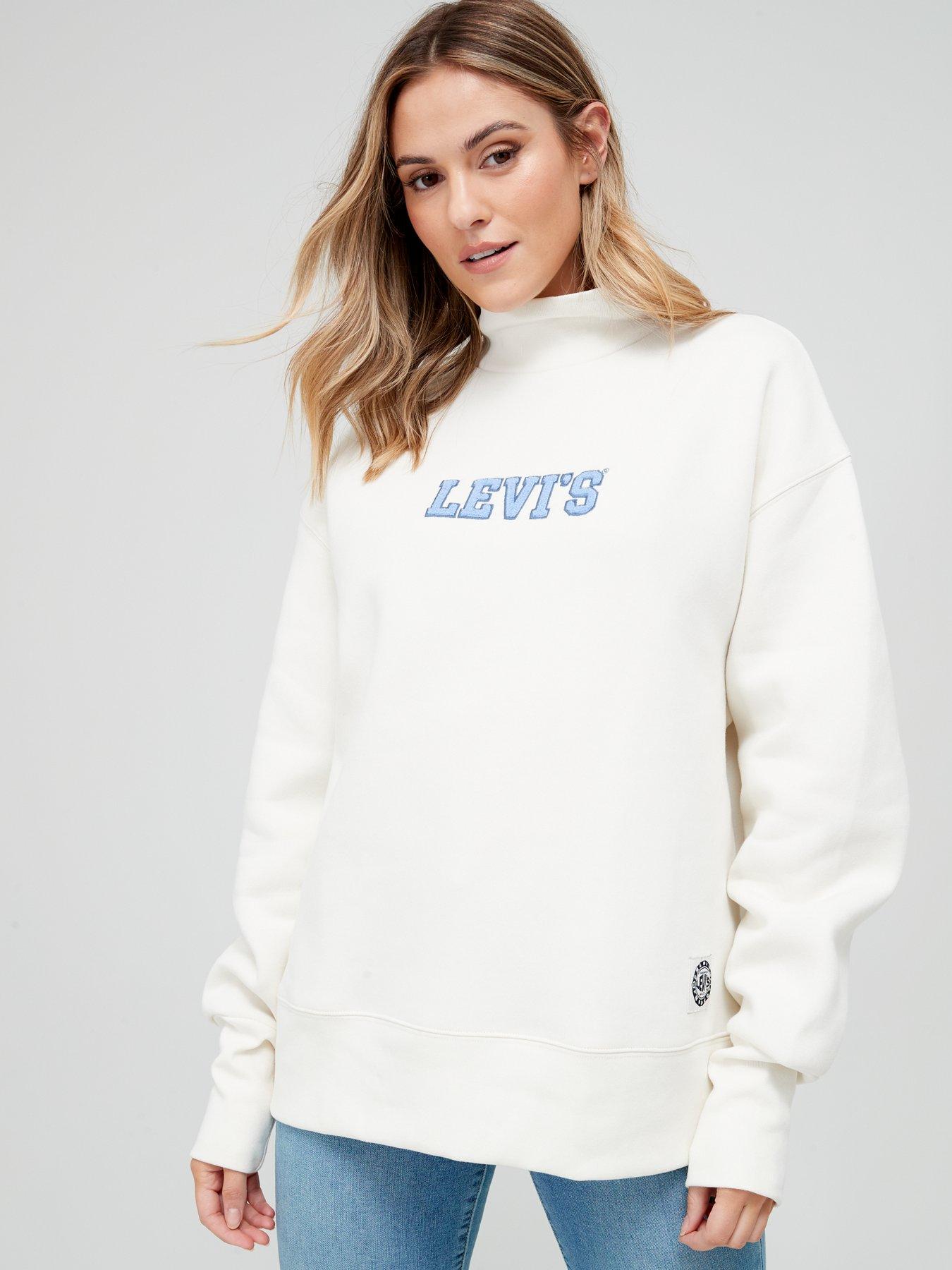 Levi white shop women's sweatshirt