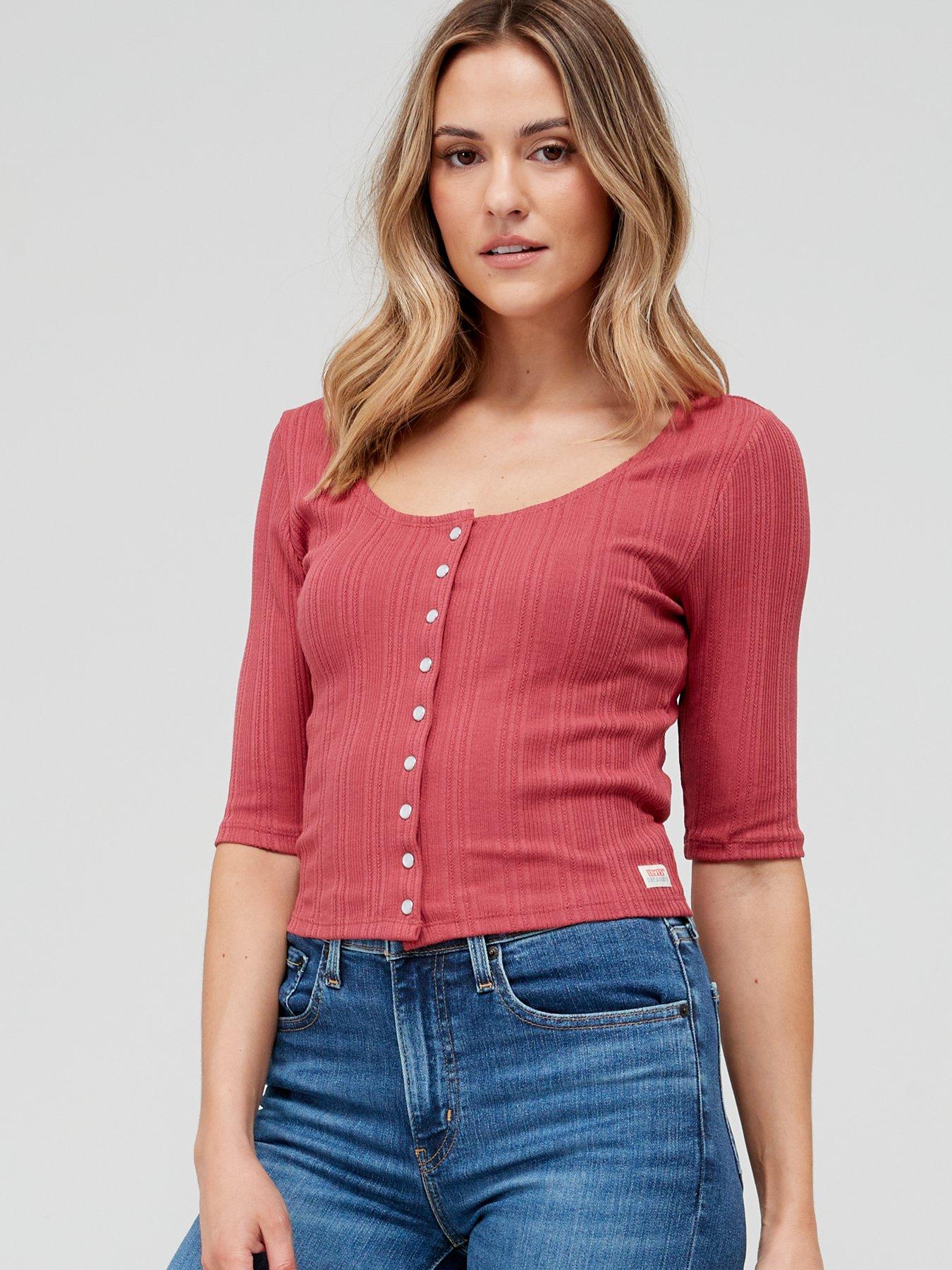 Levi's Dry Goods Pointelle Top - Earth Red 