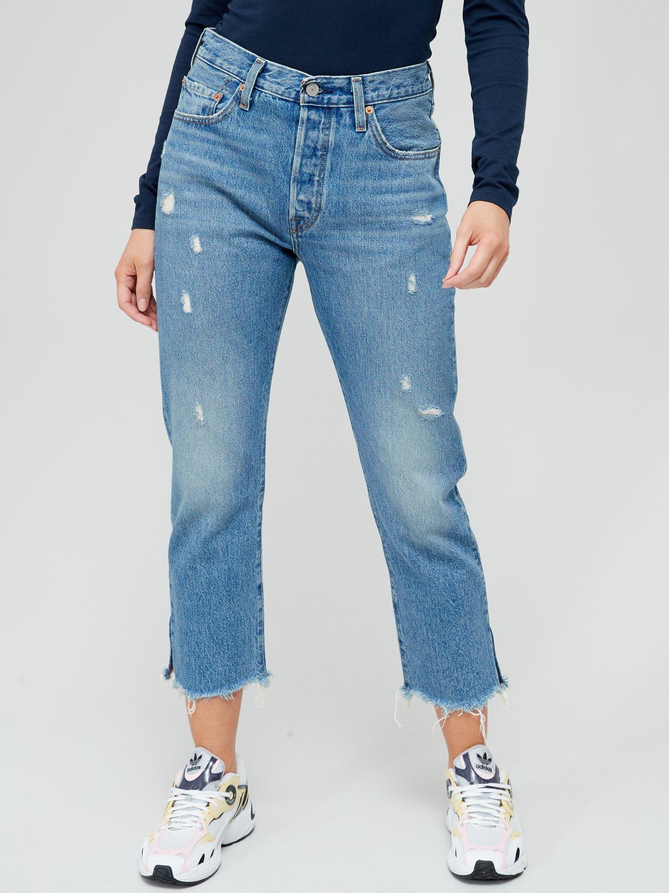 Levi's 501 Crop - Face It - Blue | very.co.uk