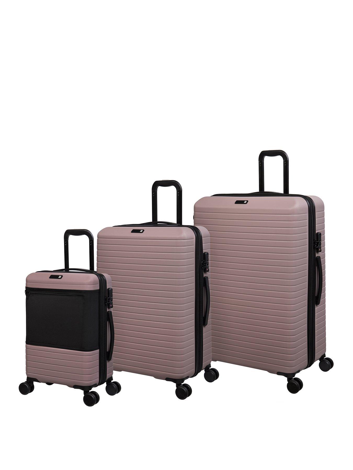 it Luggage Attuned 3pc Pale Mauve 8 Wheel Suitcase Set very.co.uk