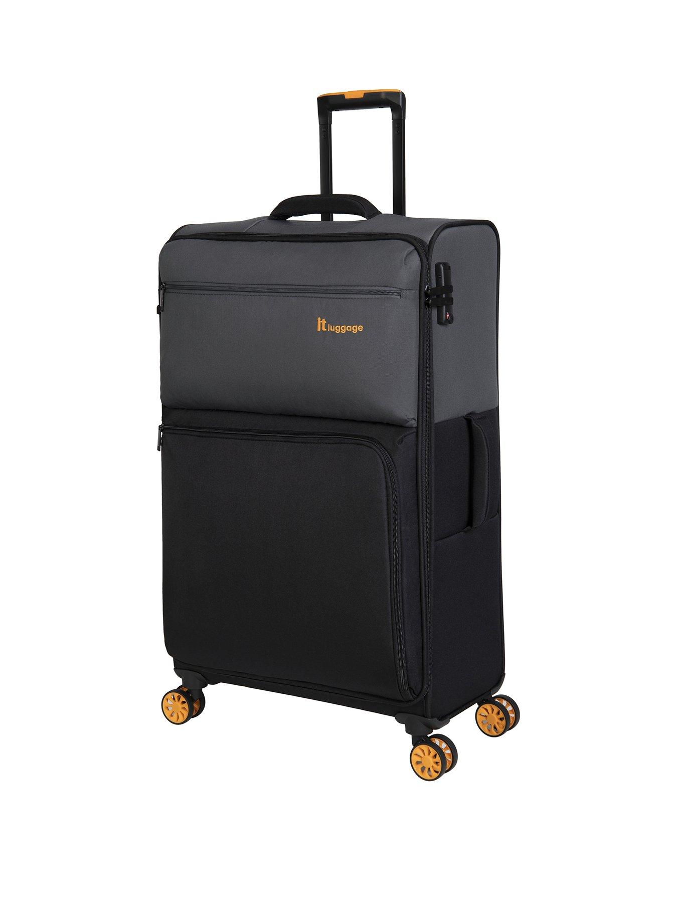 it Luggage DuoTone Large Pewter/Black 8 Wheel Suitcase very.co.uk