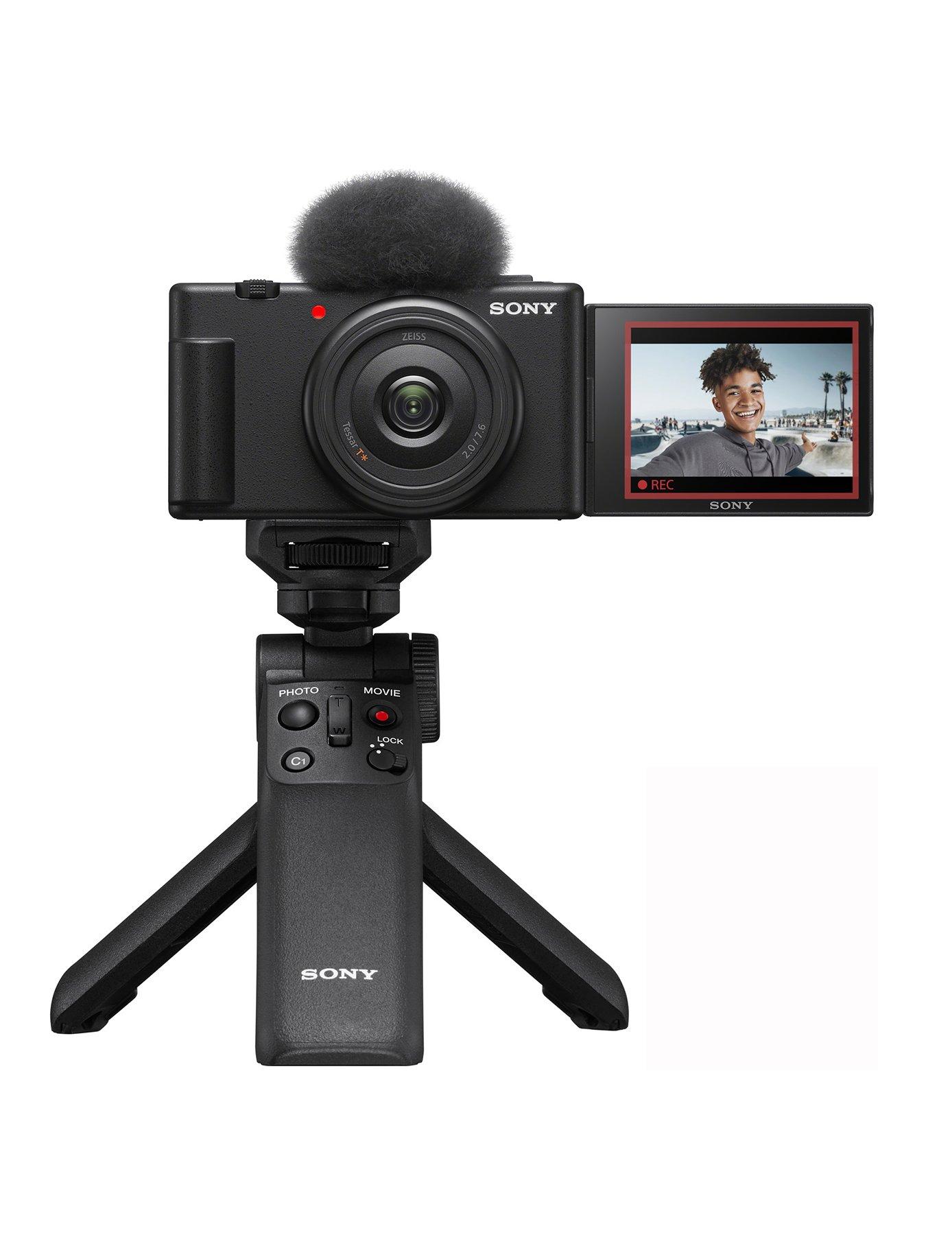 Sony Vlog camera ZV1FBDI.EU Digital Camera (Vari-angle Screen, 4K Video, slow motion, Vlog features)  &  Compactible Multifunctional Wireless Handgrip