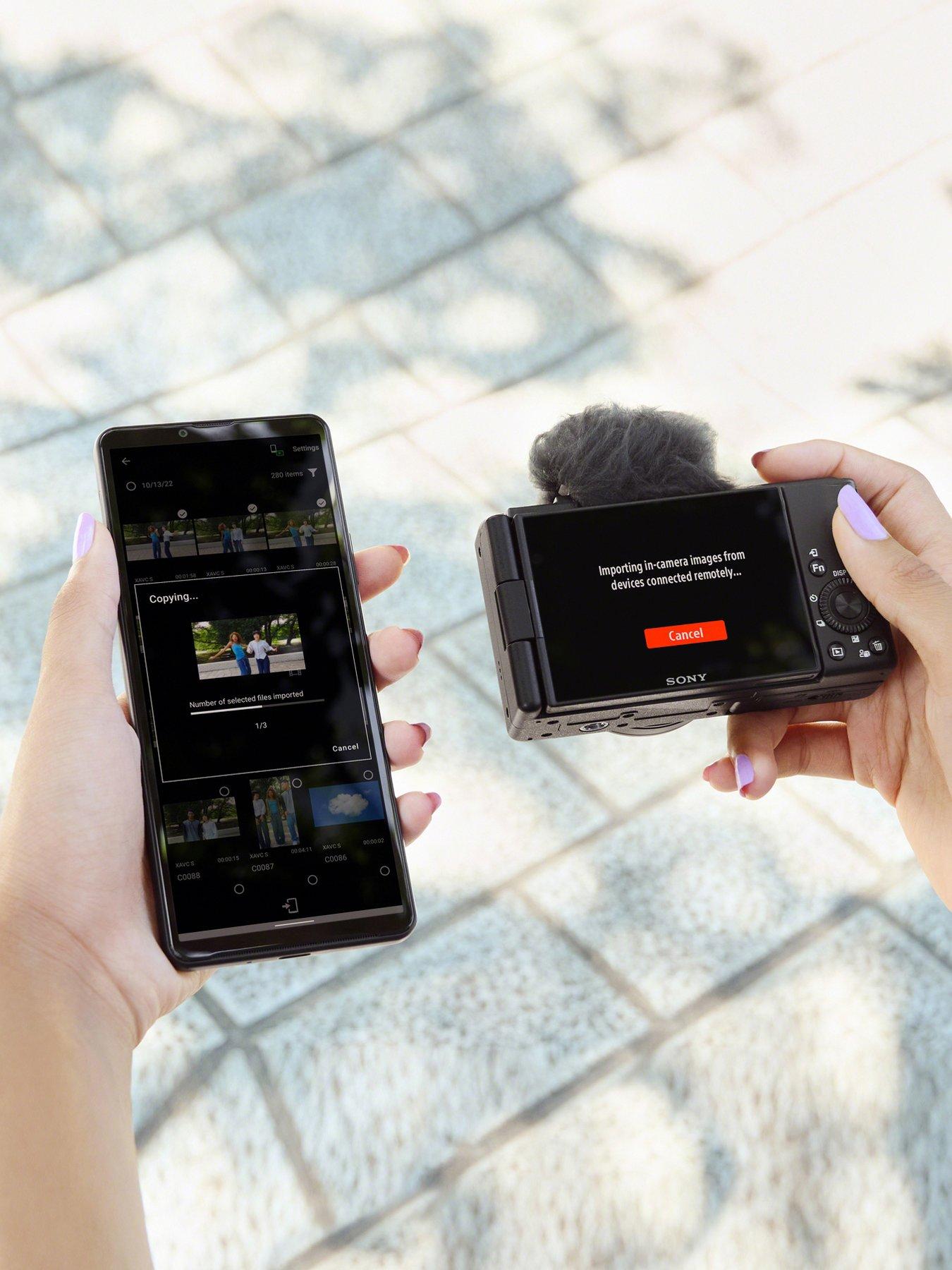 Image 4 of 8 of Sony Vlog camera ZV1FBDI.EU Digital Camera (Vari-angle Screen, 4K Video, slow motion, Vlog features) &amp; Compactible Multifunctional Wireless Handgrip
