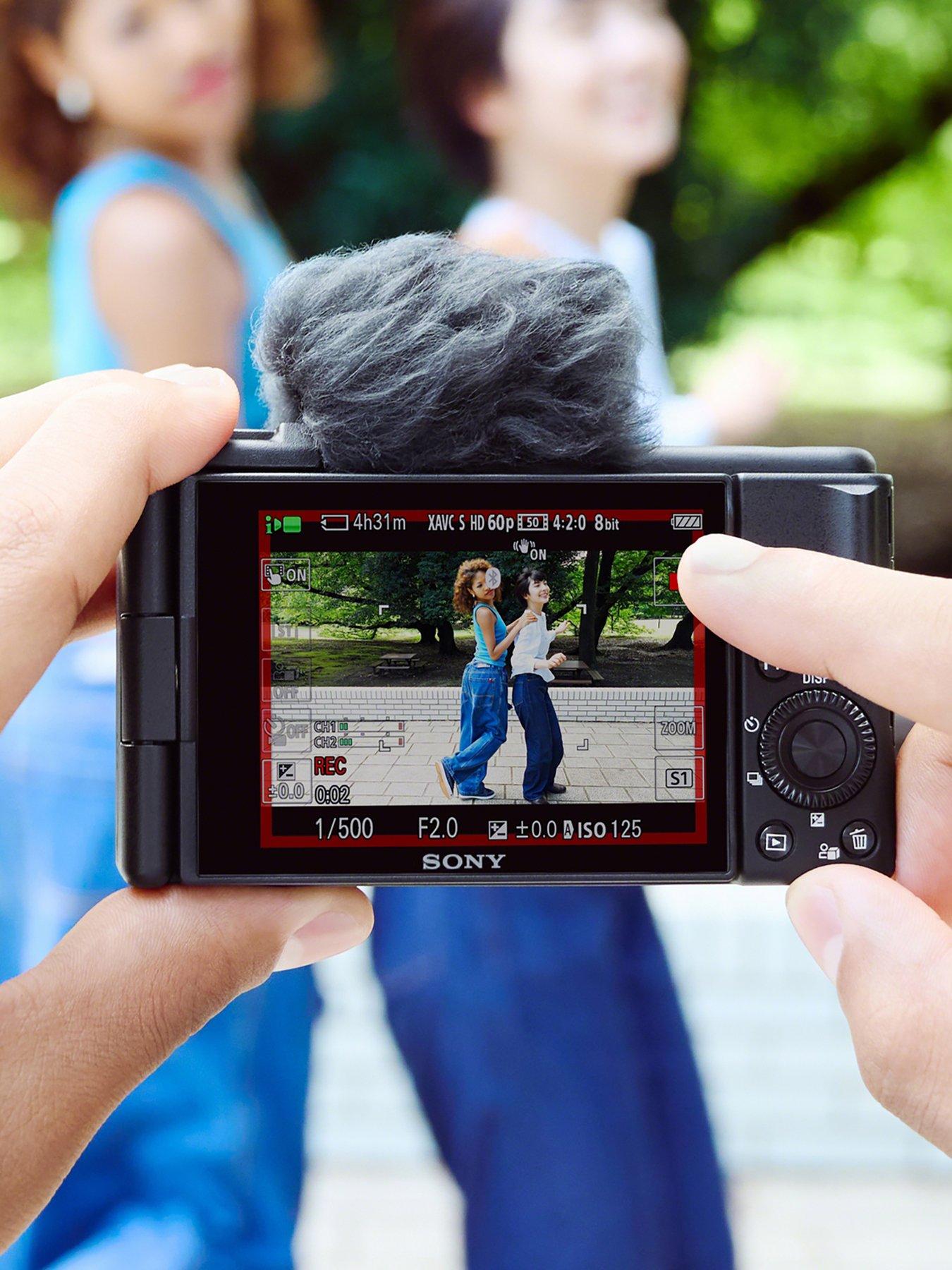 Image 6 of 8 of Sony Vlog camera ZV1FBDI.EU Digital Camera (Vari-angle Screen, 4K Video, slow motion, Vlog features) &amp; Compactible Multifunctional Wireless Handgrip