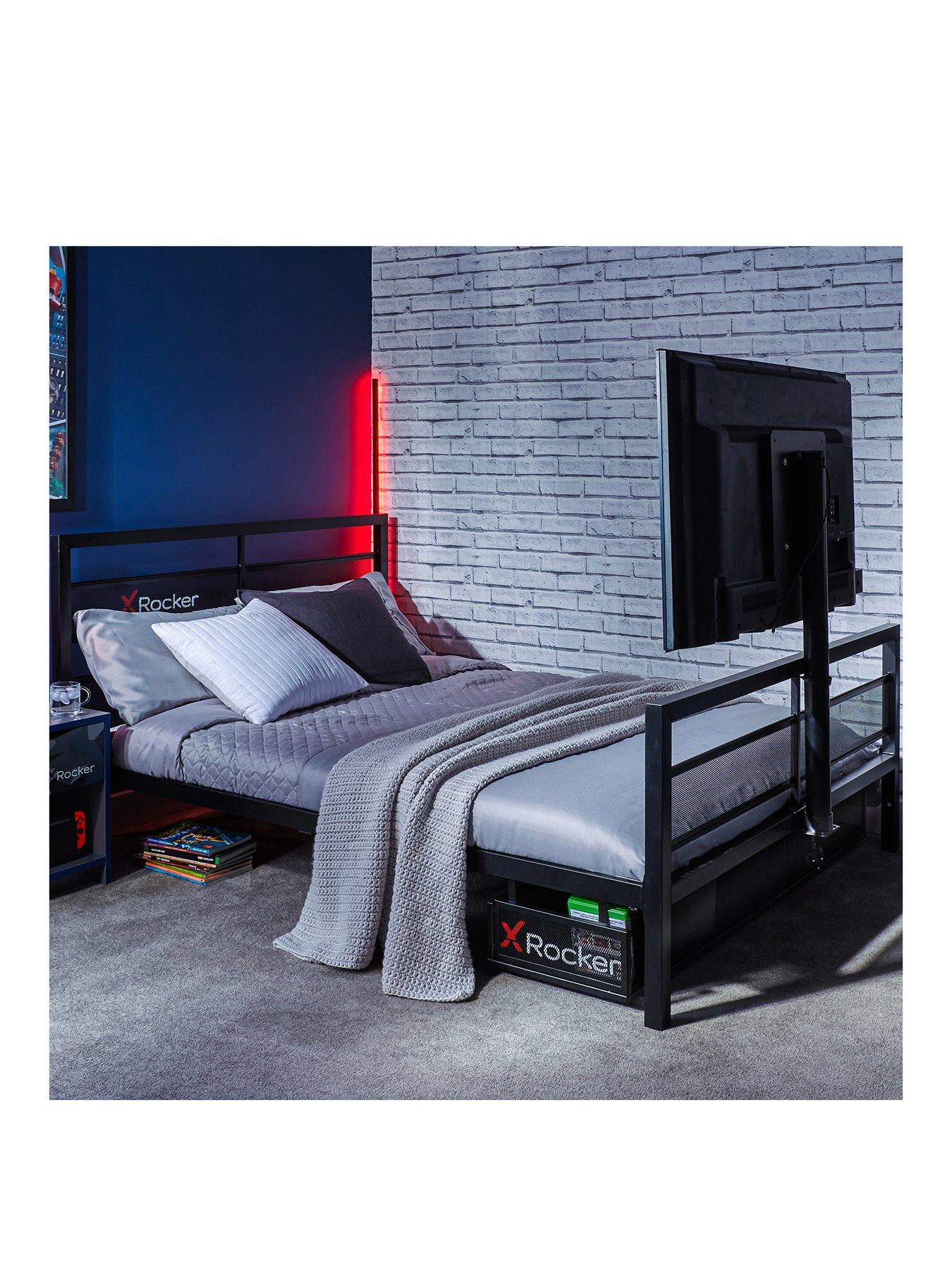 Product photograph of X Rocker Base Camp Double Bed With Vesa Mount Bracket from very.co.uk