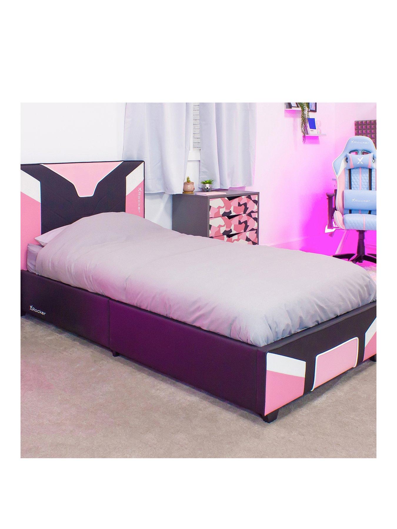 Product photograph of X Rocker Cerberus Bed - Bed In A Box - Candy from very.co.uk