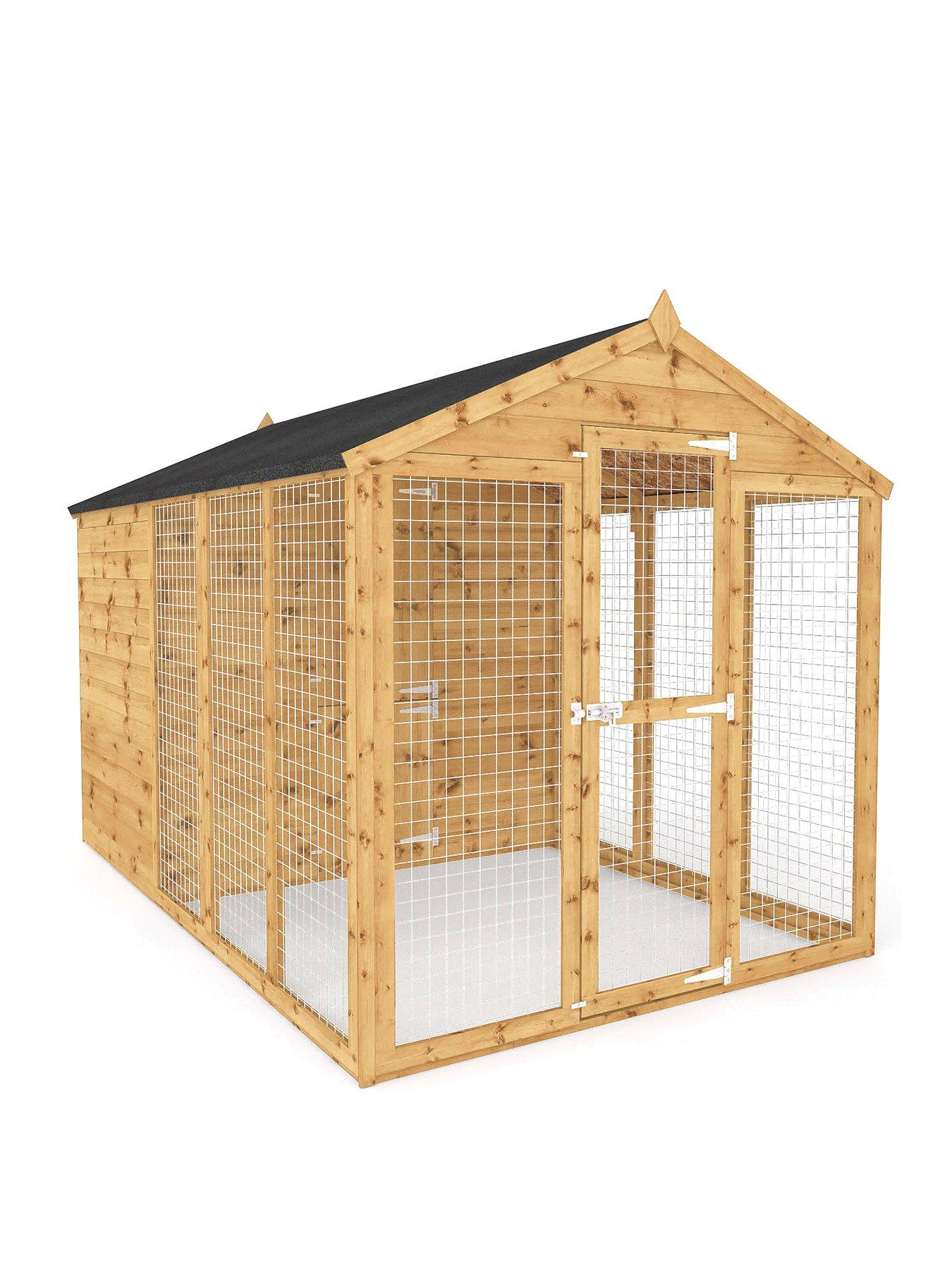 6 run hot sale dog kennel